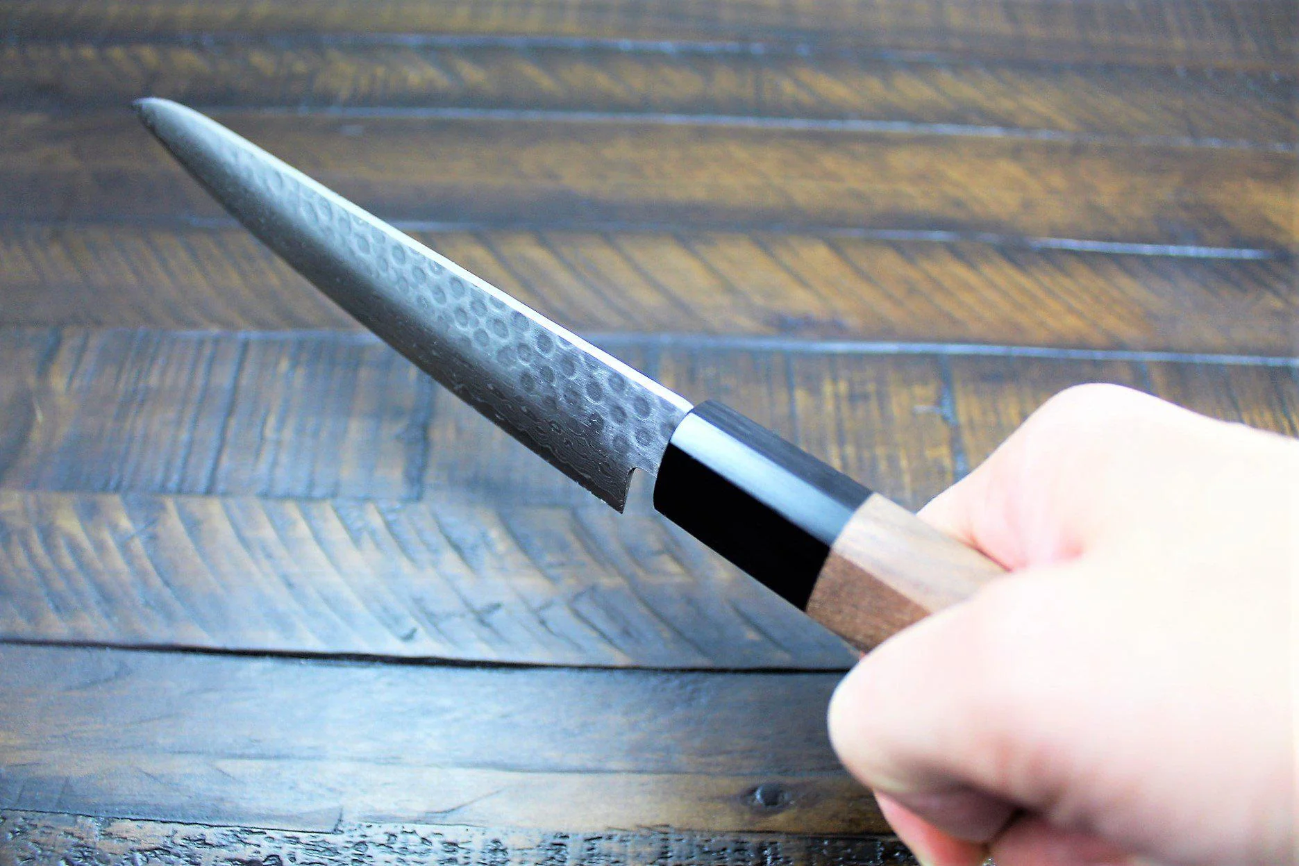Sakai Takayuki Petty Utility Knife 150mm (5.9")Damascus 45 Layer with Walnut handle - Image 9