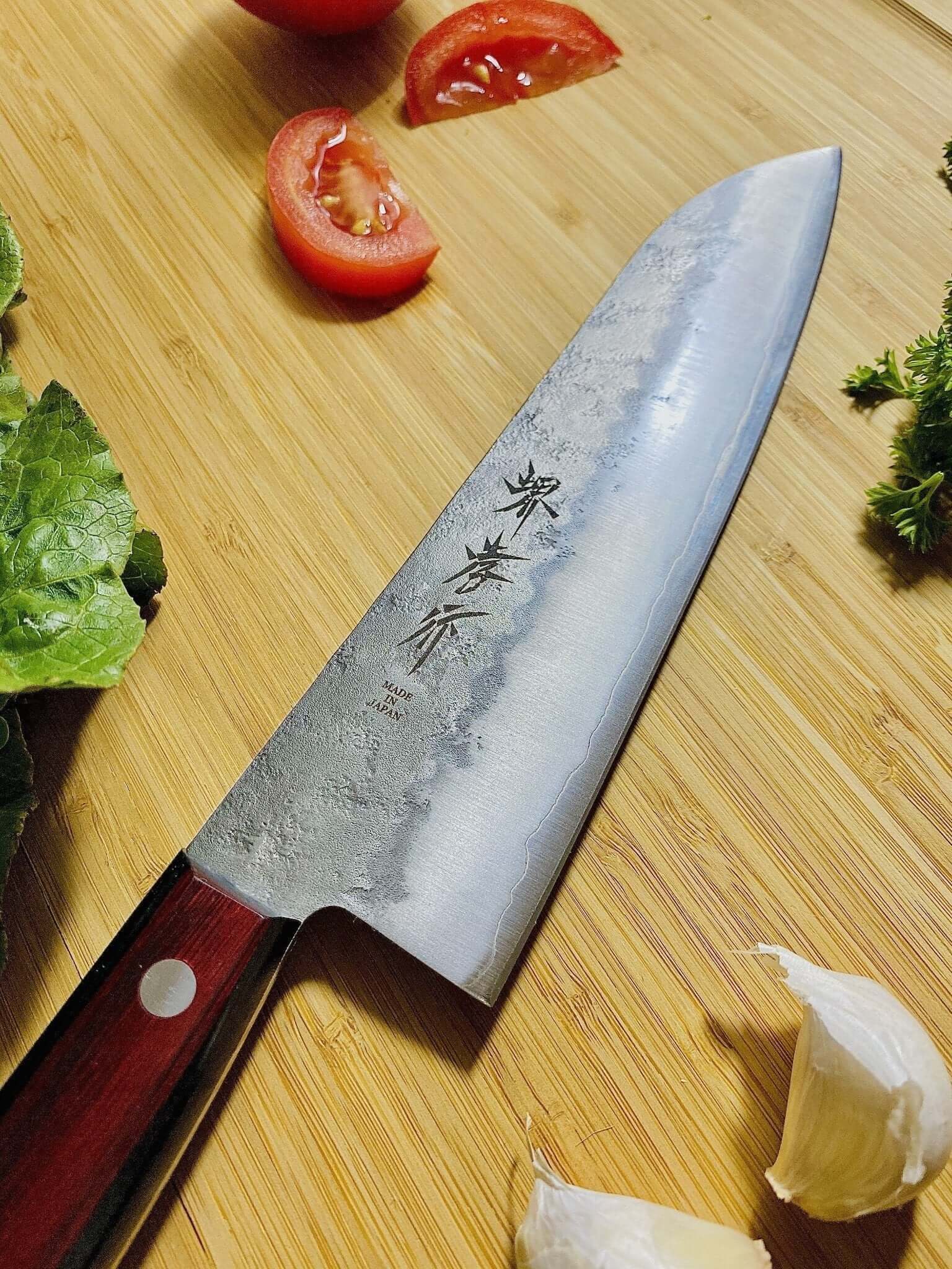 Sakai Takayuki Ginsan Nashiji Santoku Knife 180mm (7.1") - Image 3