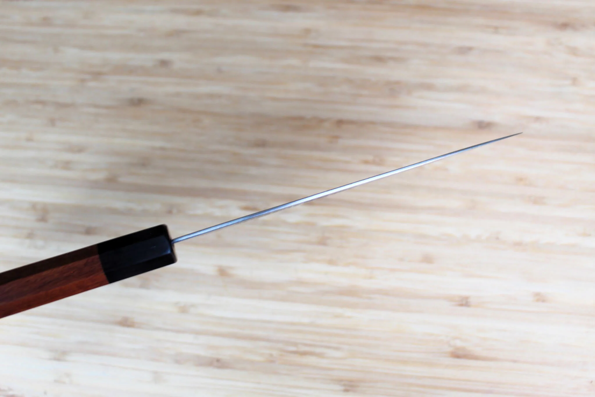 Sakai Takayuki Grand Chef Hamon Damascus 150mm (4.9") Petty with Ebony Rosewood Handle - Image 6
