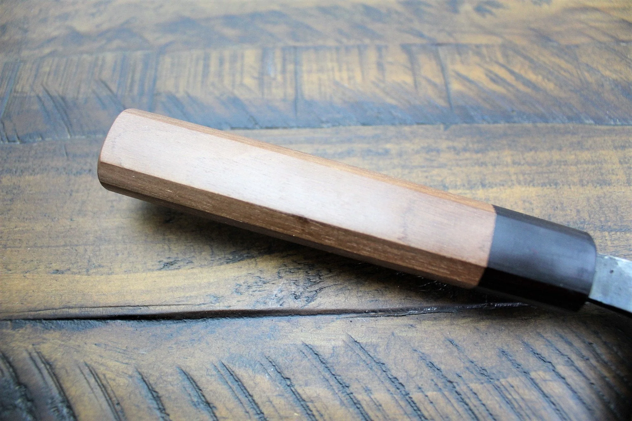 Sakai Takayuki Kurouchi Aoniko Blue Steel #2 Gyuto 210mm (8.3") - Walnut Handle - Image 3