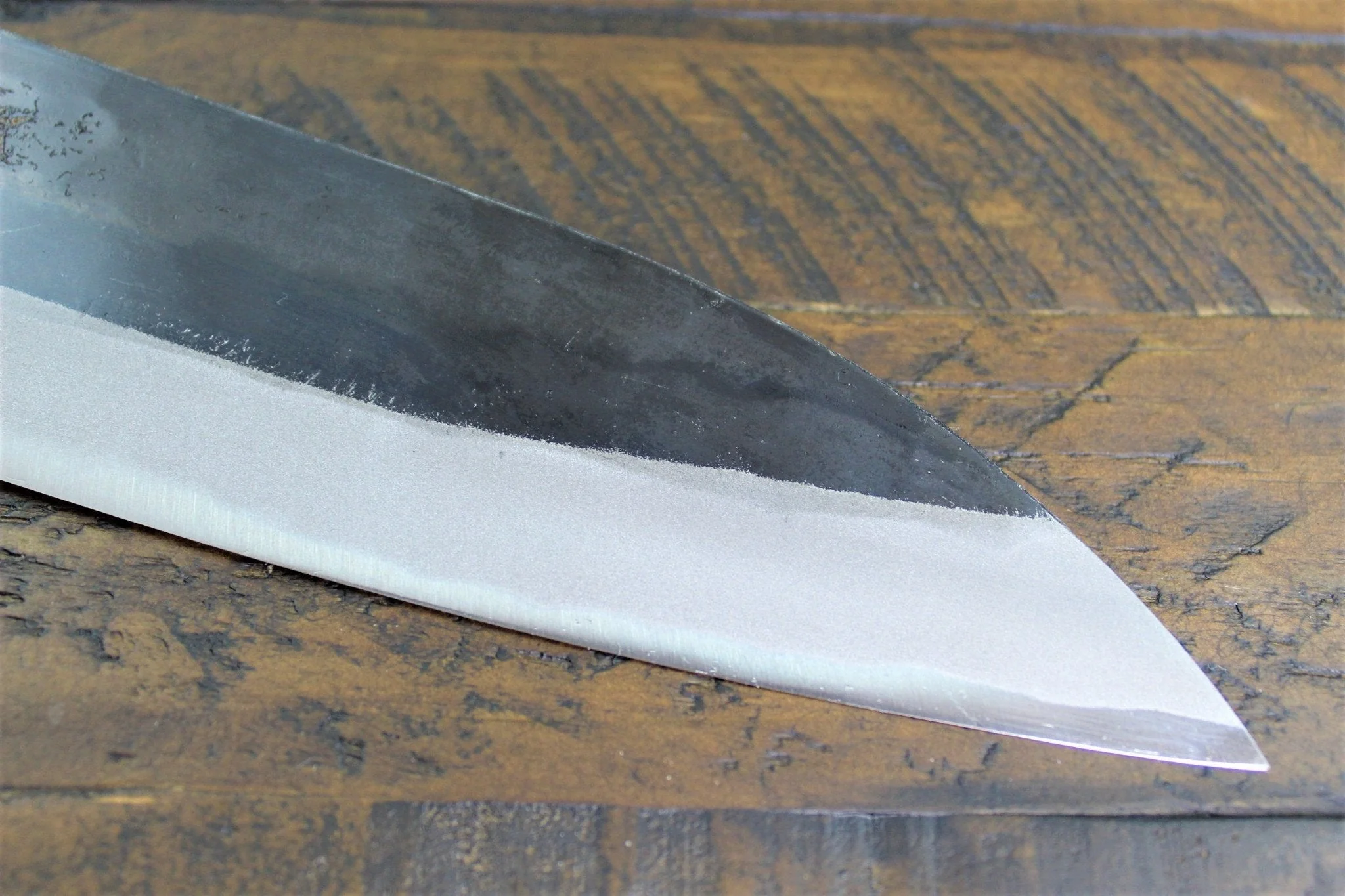 Sakai Takayuki Kurouchi Aoniko Blue Steel #2 Gyuto 210mm (8.3") - Walnut Handle - Image 4