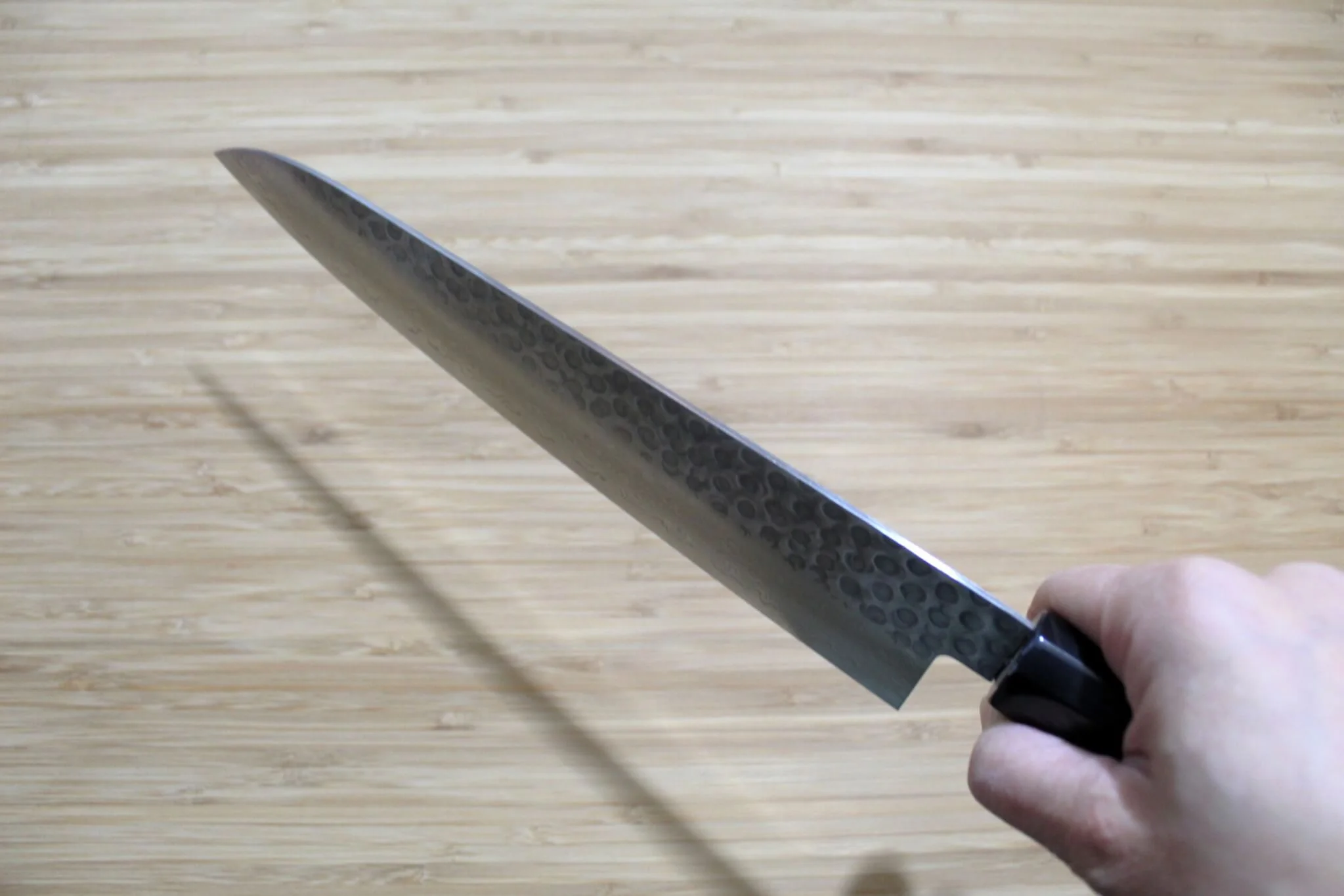 Sakai Takayuki 45-Layer Hammered Damascus 240mm Gyuto (AUS-10 Steel) - Image 8