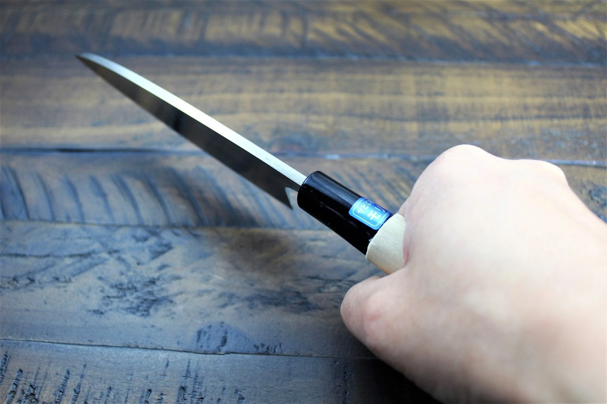 Sakai Takayuki Small Deba Knife / Ajikiri 120mm (4.7") INOX Molybdenum Stainless Steel - Image 8