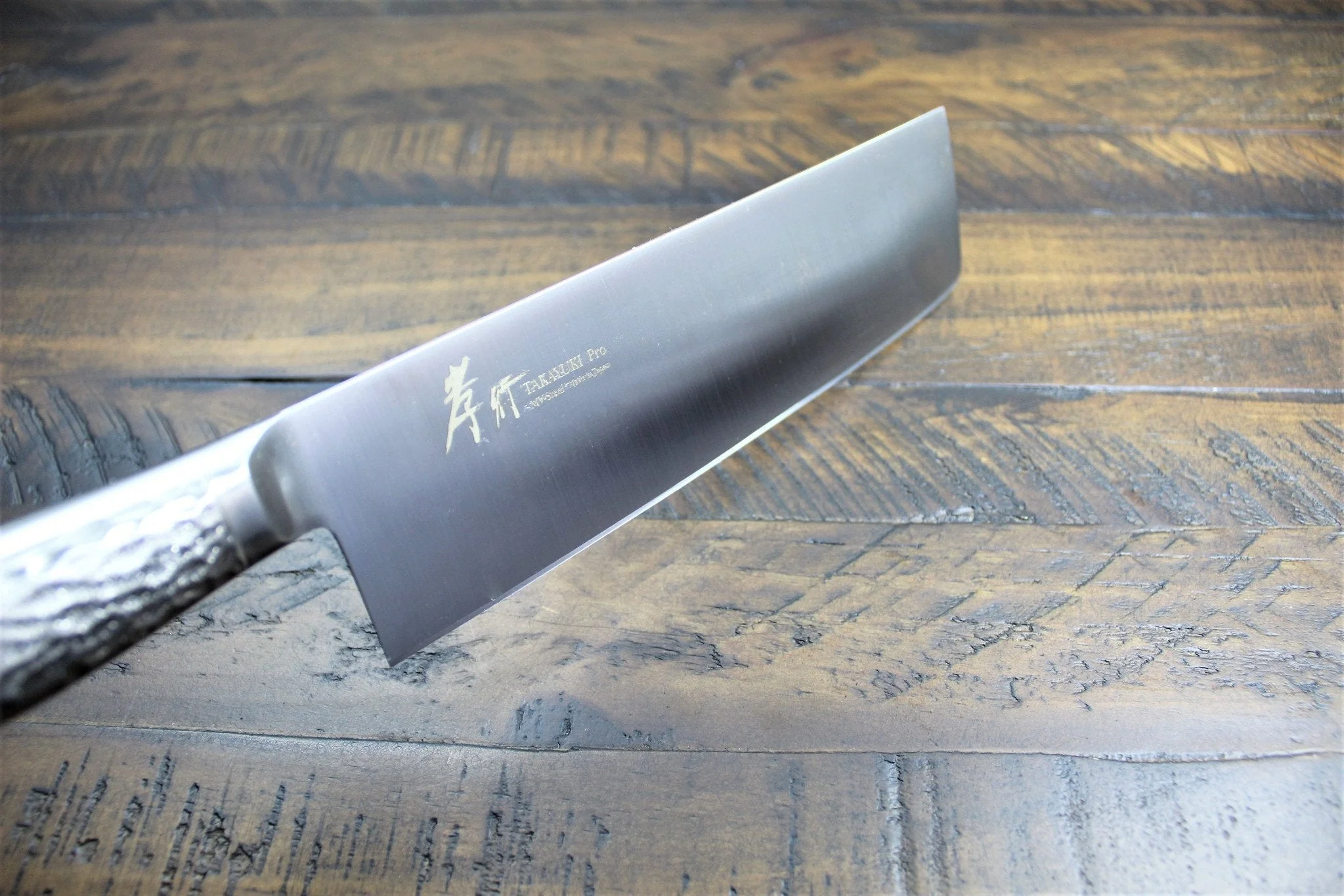 Sakai Takayuki Japanese Nakiri Knife 180mm (7.1") INOX Pro Molybdenum Stainless Steel - Image 8