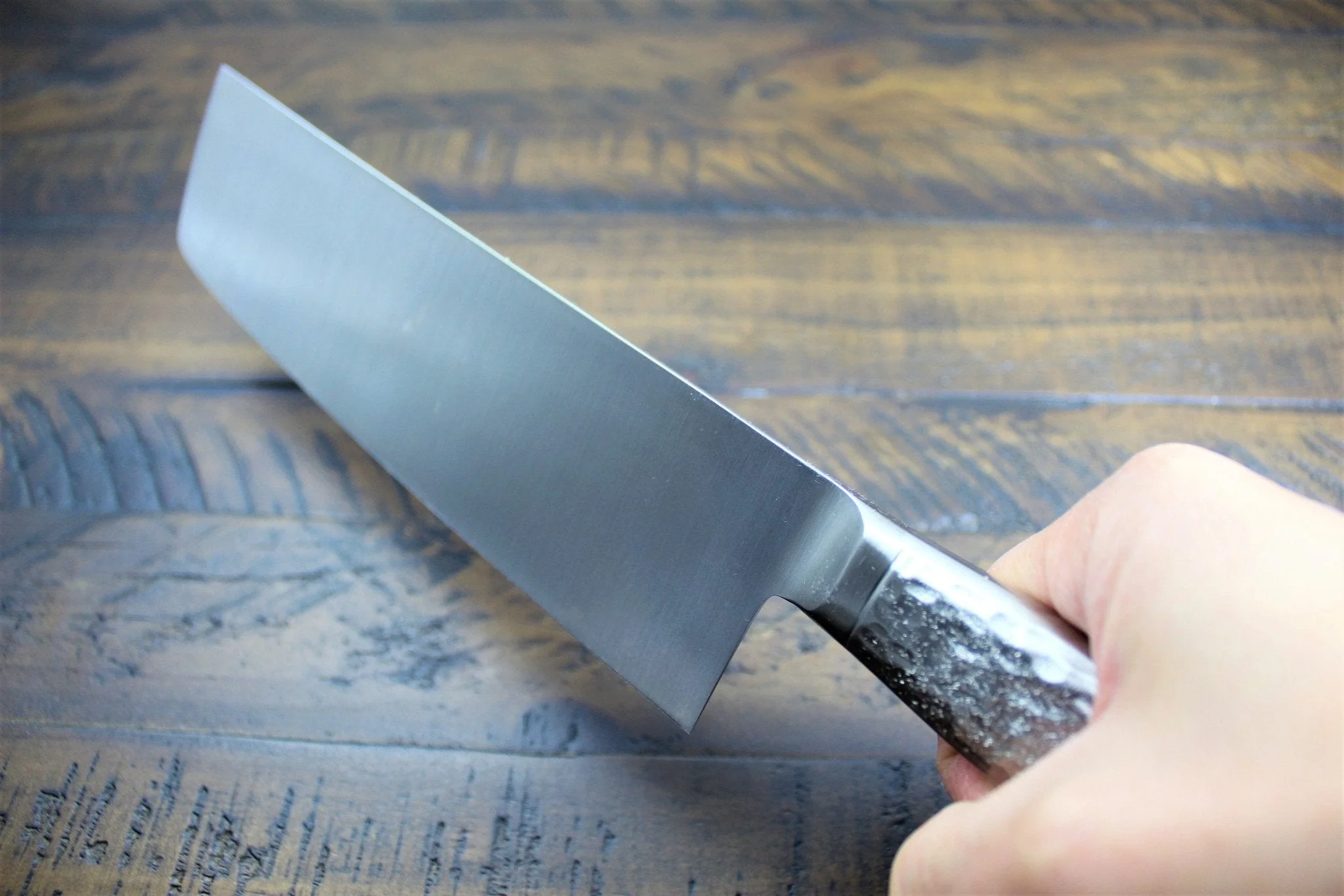 Sakai Takayuki Japanese Nakiri Knife 180mm (7.1") INOX Pro Molybdenum Stainless Steel - Image 9