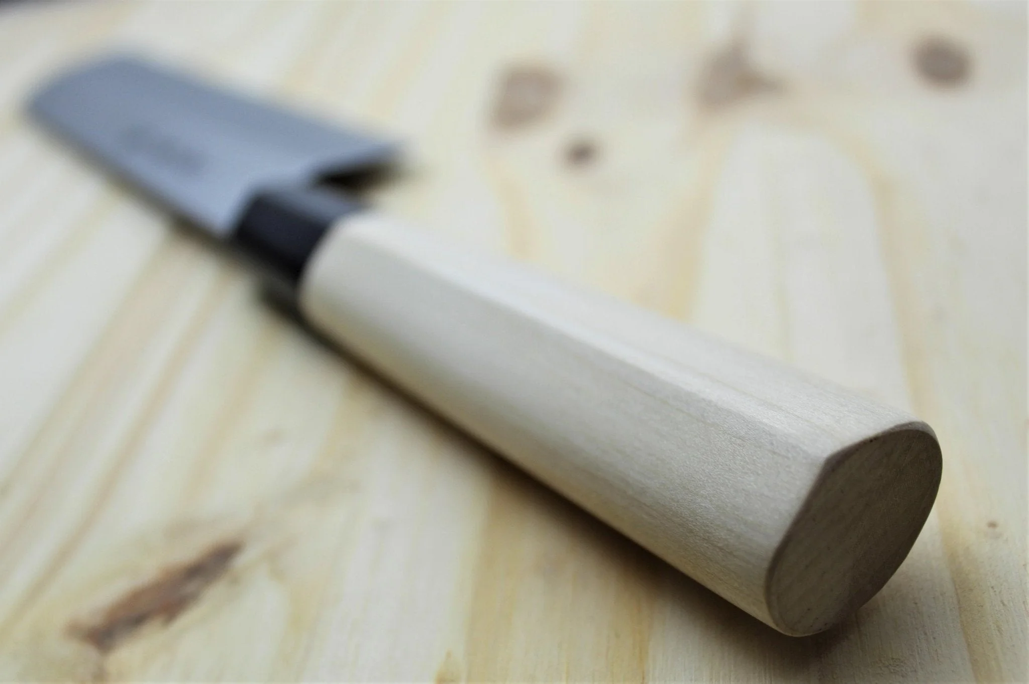 Sakai Takayuki Kamagata Usuba Knife with Buffalo Horn Handle White Steel 180mm (7.1") /210mm (8.2") - Image 7