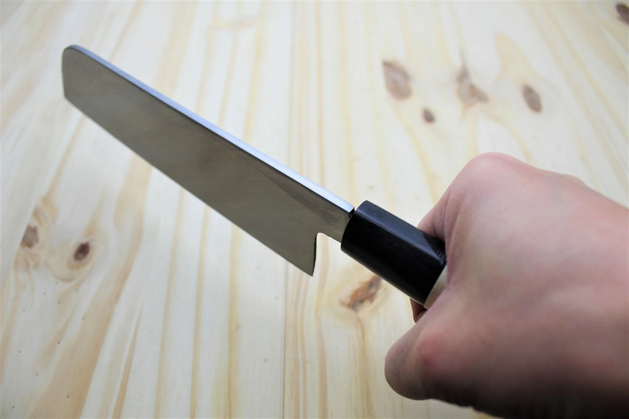 Sakai Takayuki Kamagata Usuba Knife with Buffalo Horn Handle White Steel 180mm (7.1") /210mm (8.2") - Image 8