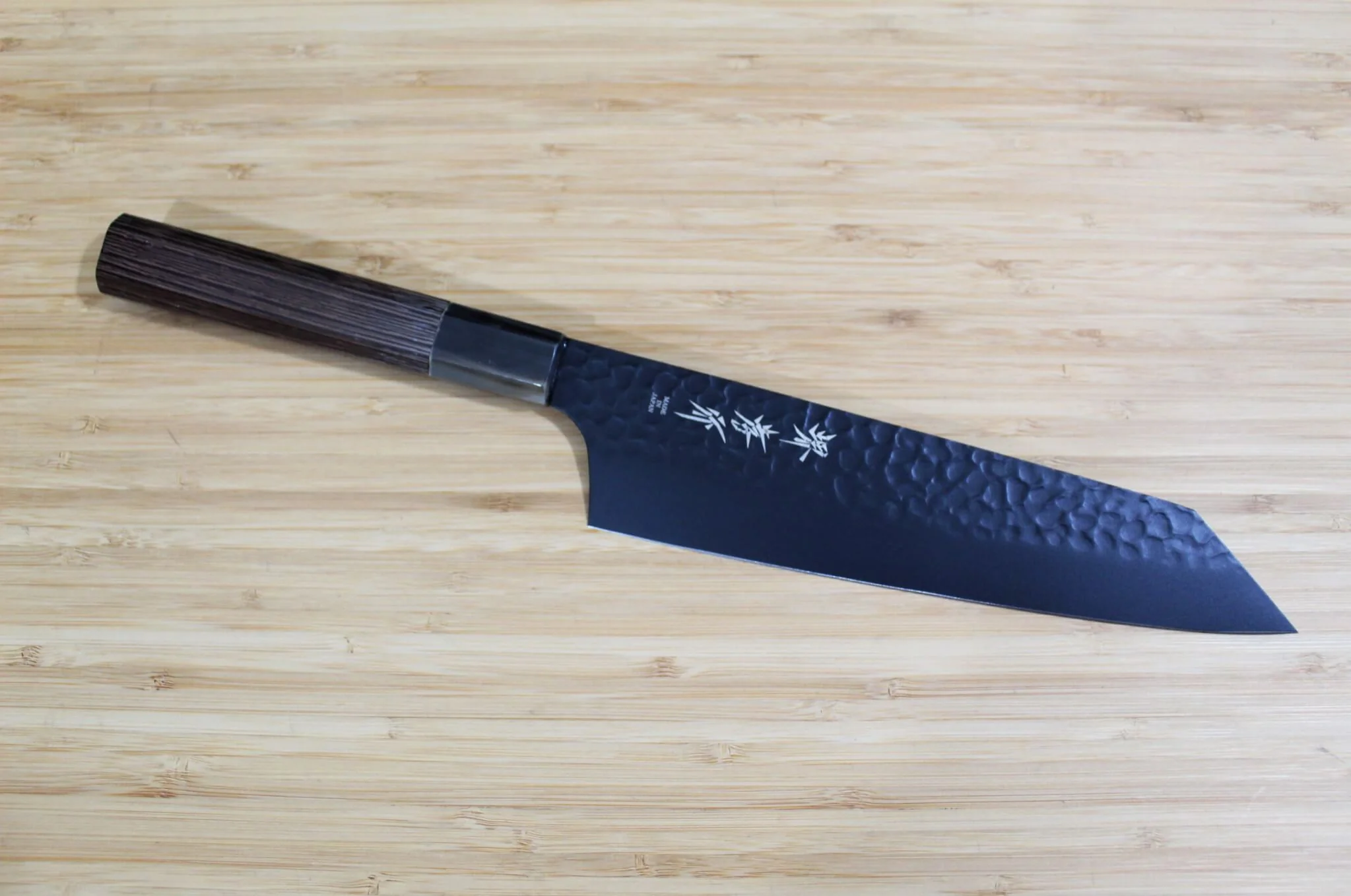 Sakai Takayuki Kurokage VG10 Hammered 190mm Kengata Gyuto - Non-Stick Finish
