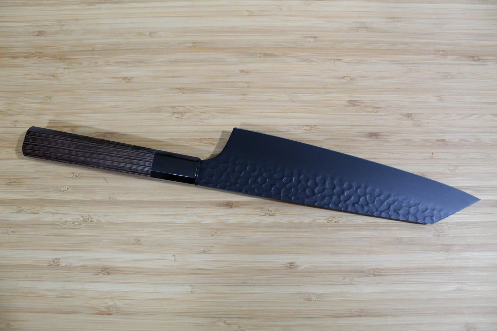 Sakai Takayuki Kurokage VG10 Hammered 190mm Kengata Gyuto - Non-Stick Finish - Image 5