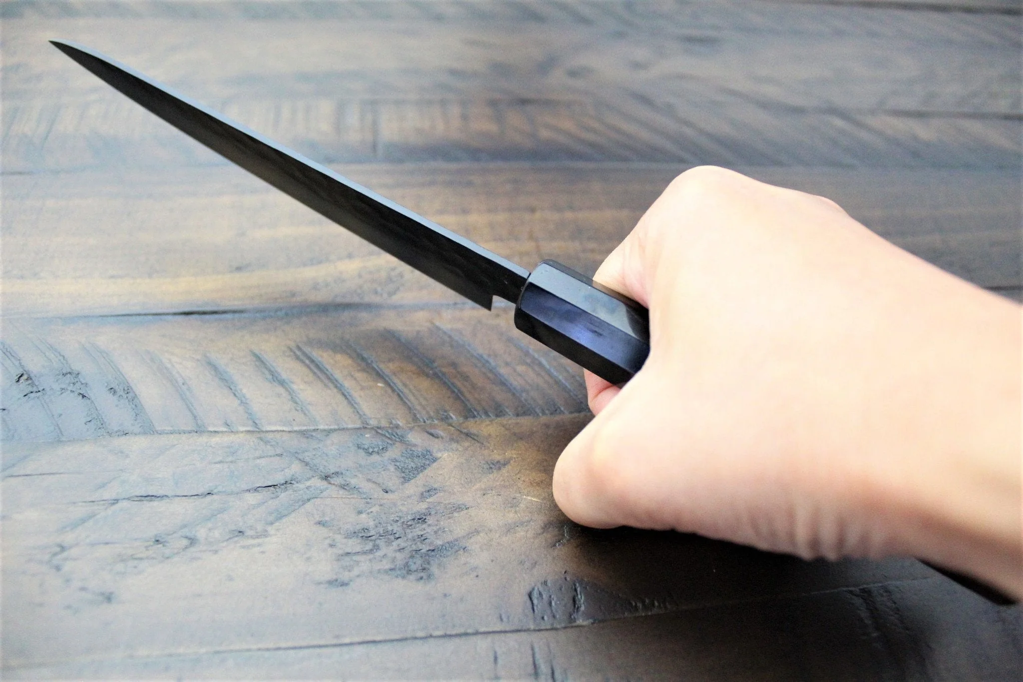 Sakai Takayuki Petty Knife with Wenge Handle 150mm (5.9" ) Kurokage VG-10 with Non Stick Coating - Image 8
