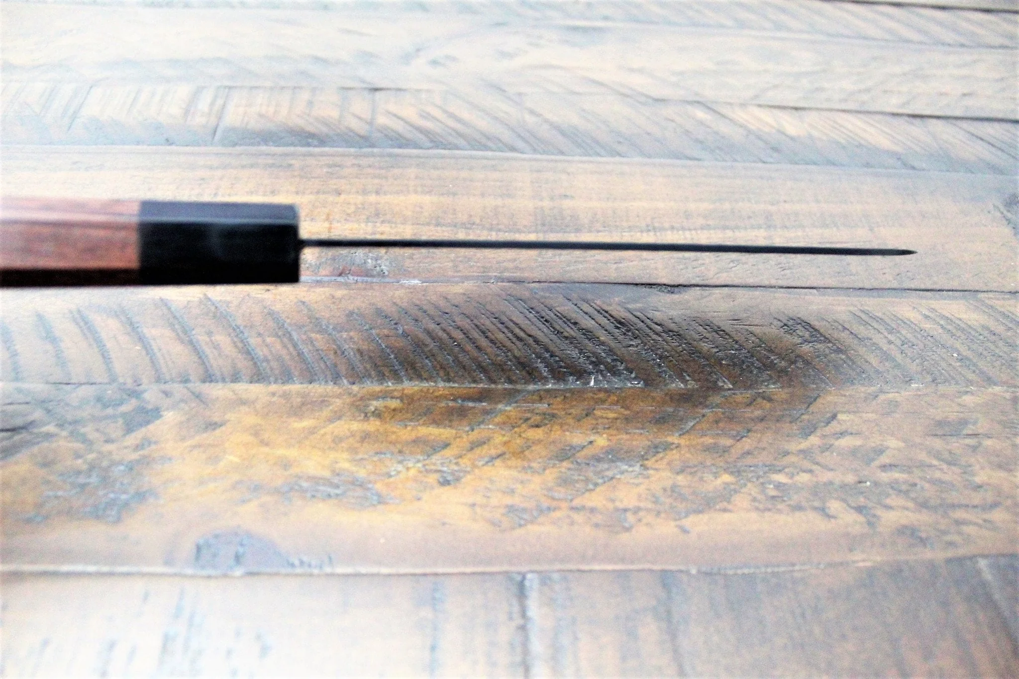 Sakai Takayuki Kurokage VG-10 with Non Stick Coating Santoku Knife 170mm (6.7") with Wenge Handle - Image 5