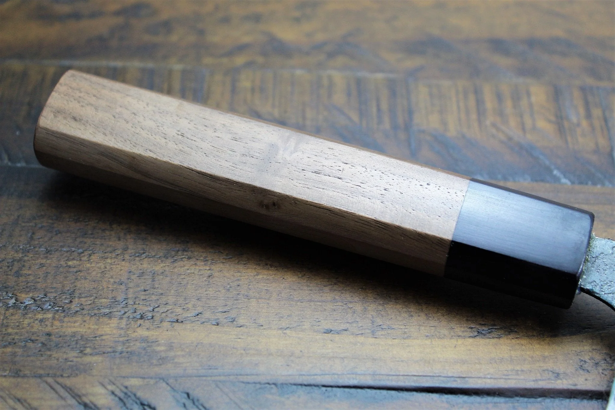Sakai Takayuki Nakiri Knife 170mm (6.7") Kurouchi Aoniko  / Blue Steel #2 - Image 3