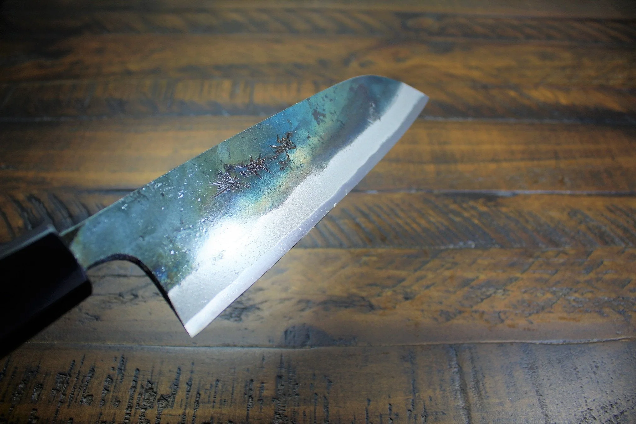 Sakai Takayuki Santoku 170mm (6.7") Kurouchi Aoniko / Blue Steel #2 - Image 3