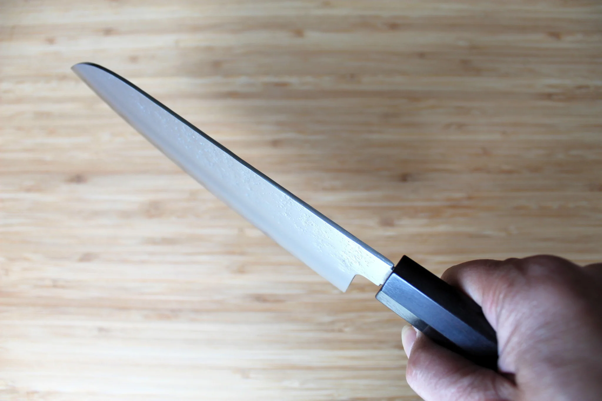 Sakai Takayuki Nashiji Santoku with Ebony Handle 170mm (6.7") - Image 11