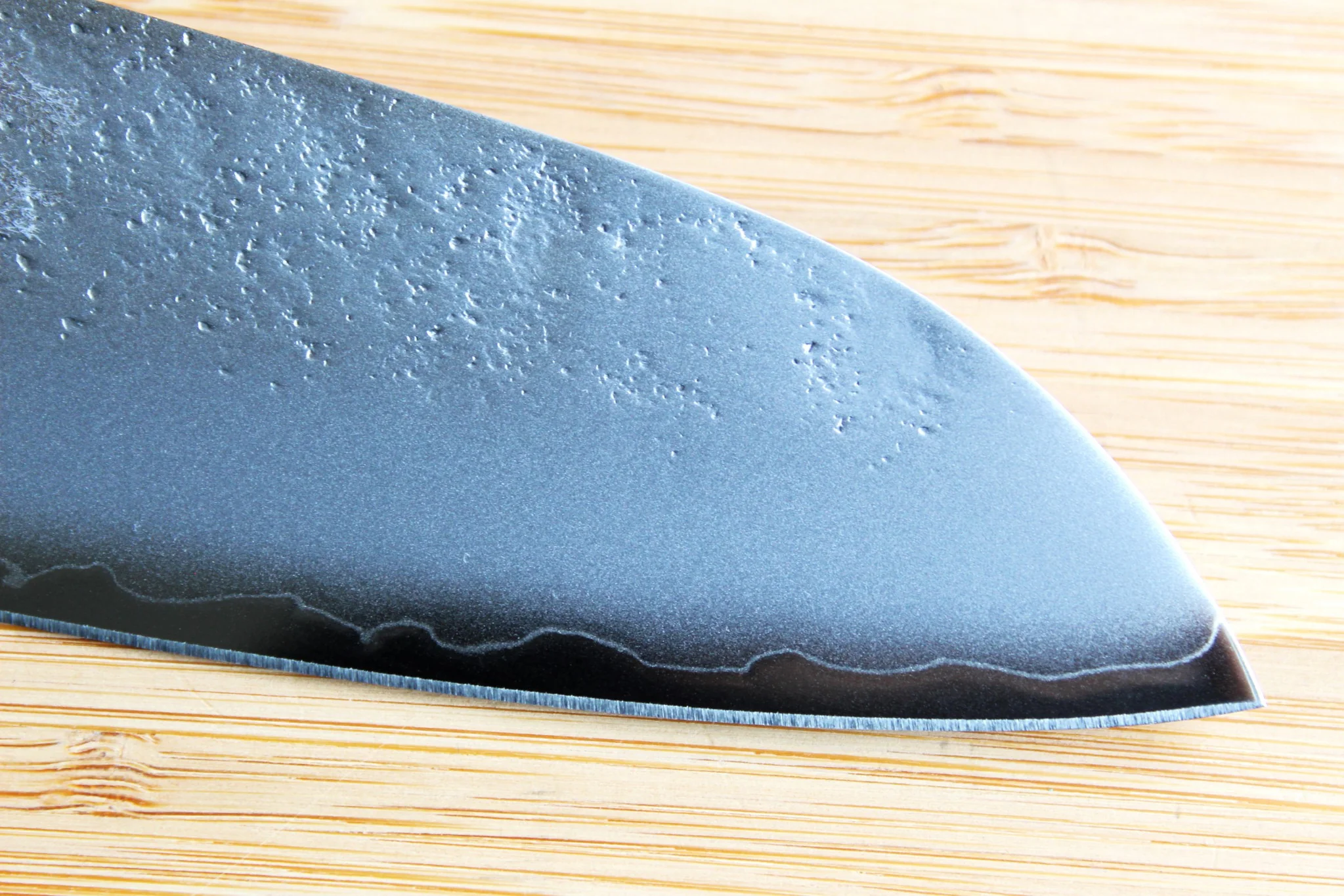 Sakai Takayuki Nashiji Santoku with Ebony Handle 170mm (6.7") - Image 4