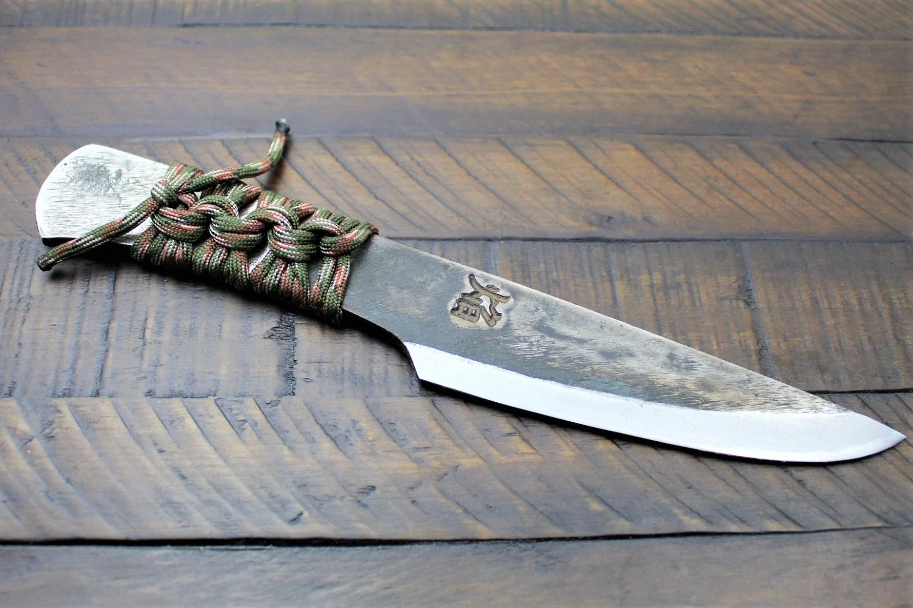 Sakai Takayuki Outdoor Knife Aoniko Blue Steel #2 with Saya - Homura - Image 11