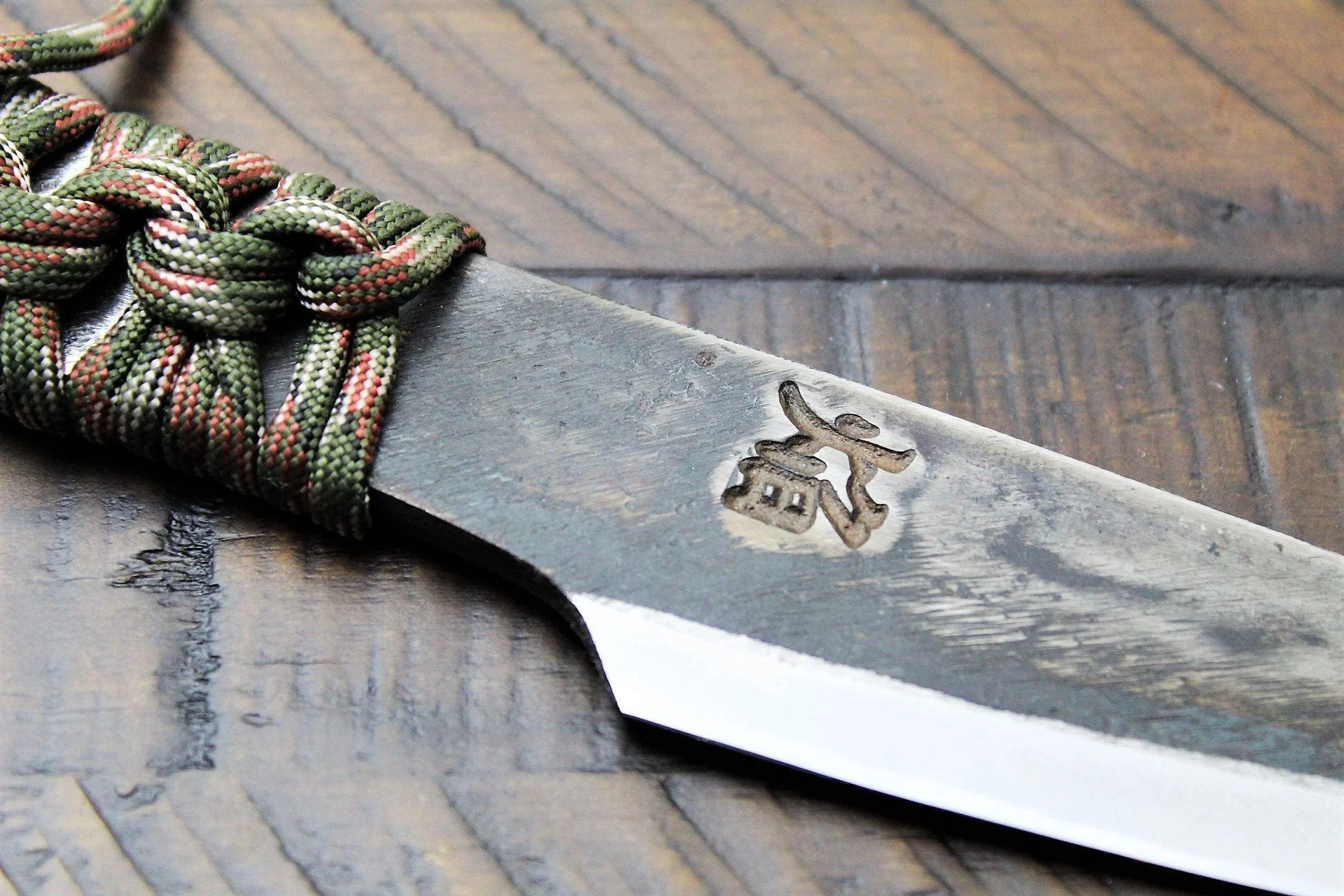 Sakai Takayuki Outdoor Knife Aoniko Blue Steel #2 with Saya - Homura - Image 12