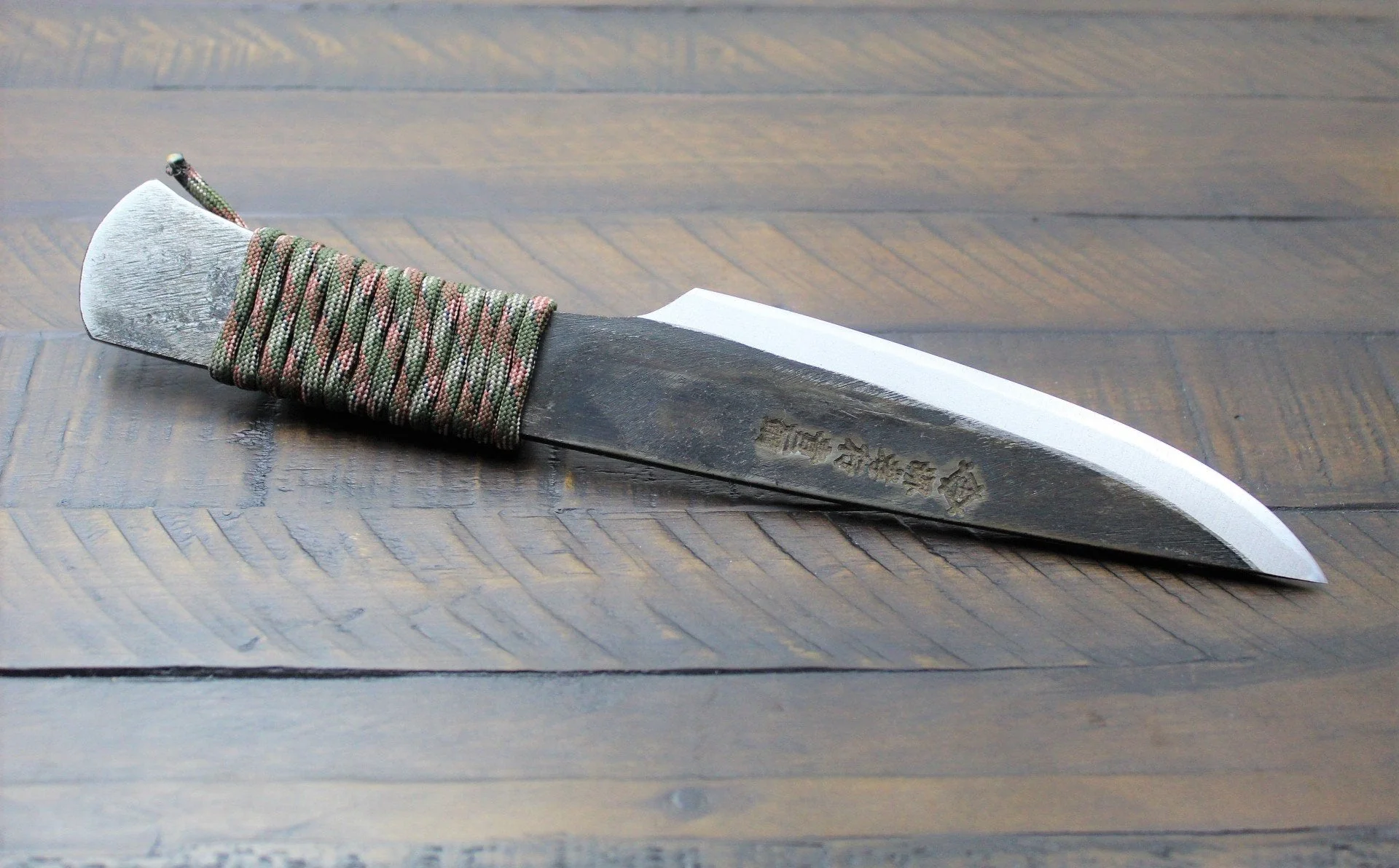 Sakai Takayuki Outdoor Knife Aoniko Blue Steel #2 with Saya - Homura - Image 15