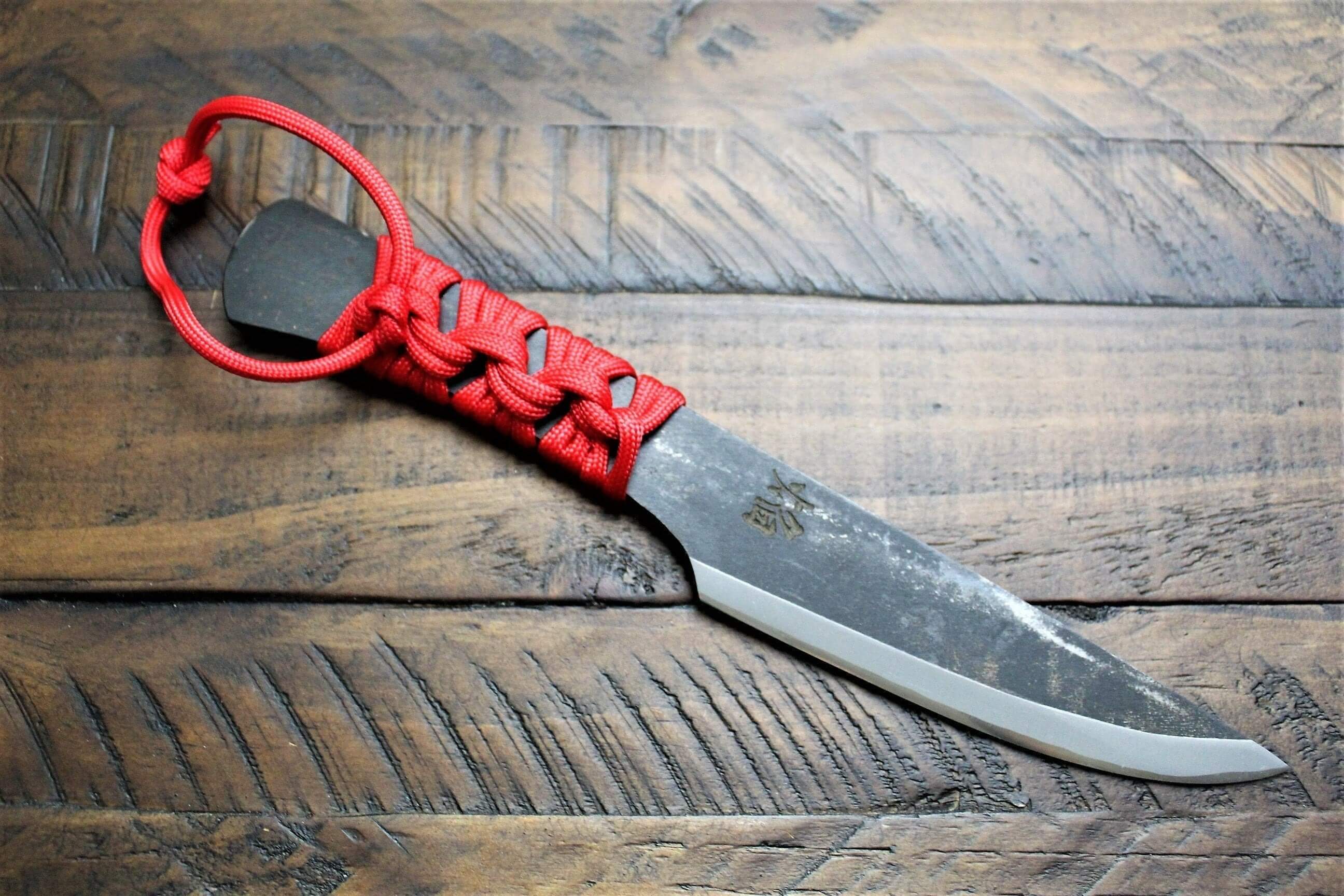 Sakai Takayuki Outdoor Knife Aoniko Blue Steel #2 with Saya - Homura - Image 3