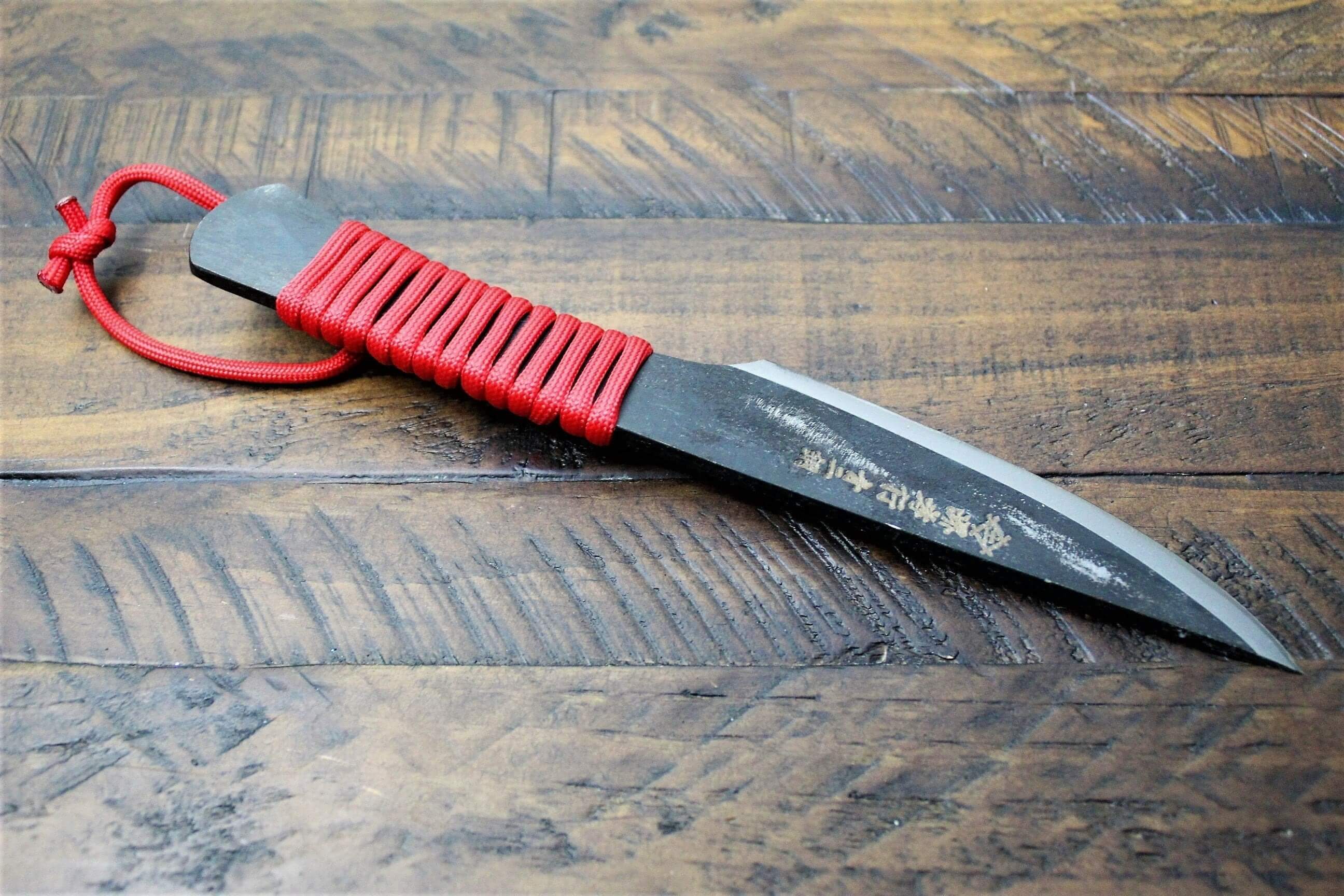 Sakai Takayuki Outdoor Knife Aoniko Blue Steel #2 with Saya - Homura - Image 6