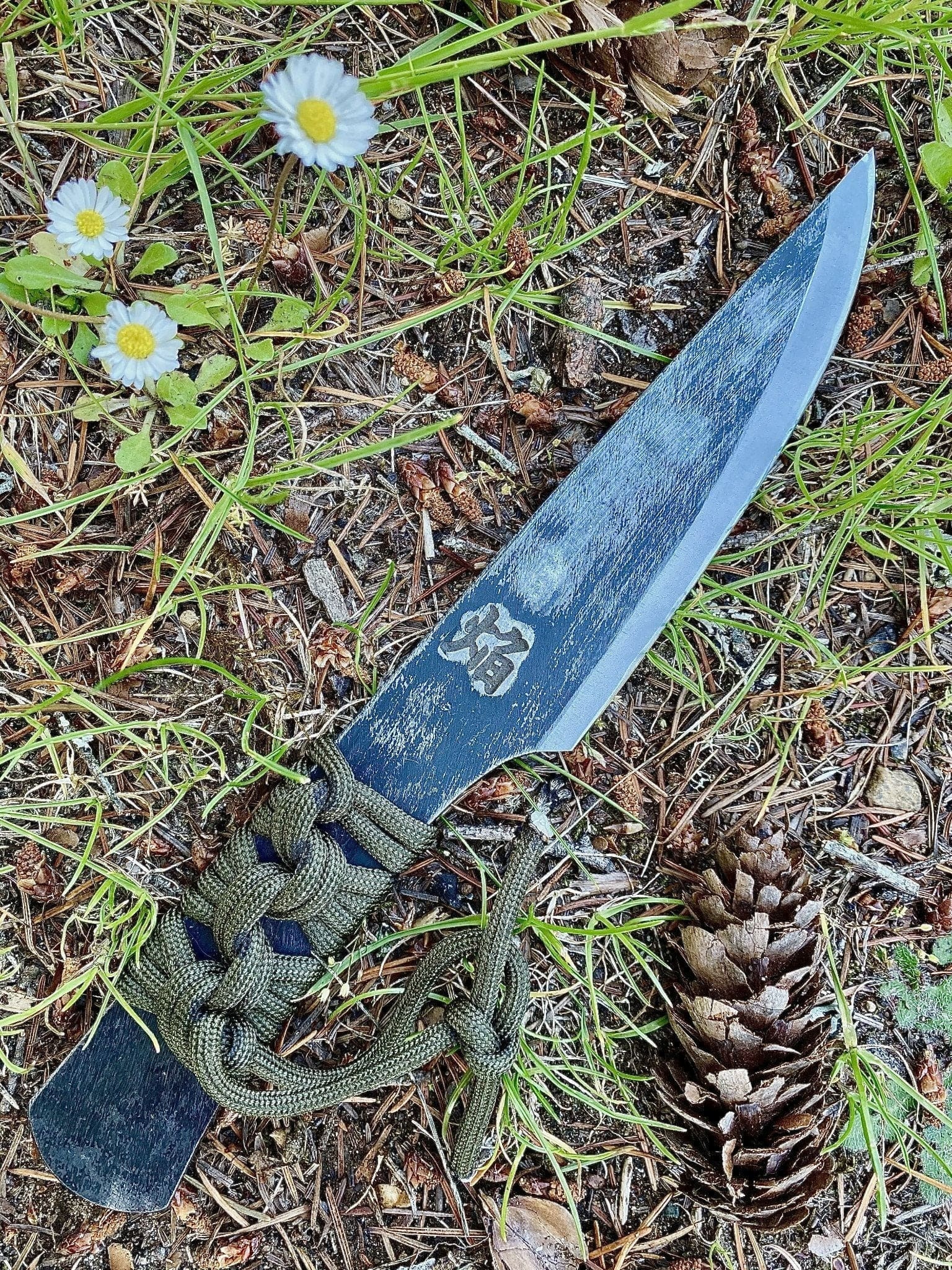 Sakai Takayuki Outdoor Knife Aoniko Blue Steel #2 with Saya - Homura - Image 8