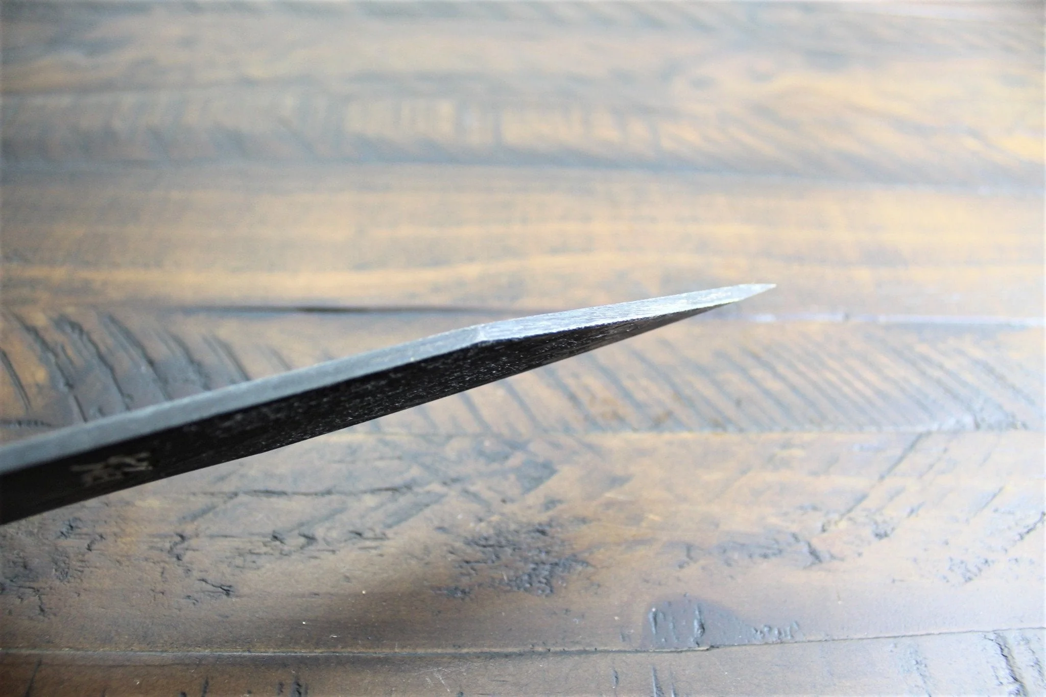 Sakai Takayuki Outdoor Knife 120 mm (4.7") Aoniko Blue Steel #2 with Saya & Leather Strap - Kawasemi - Image 11