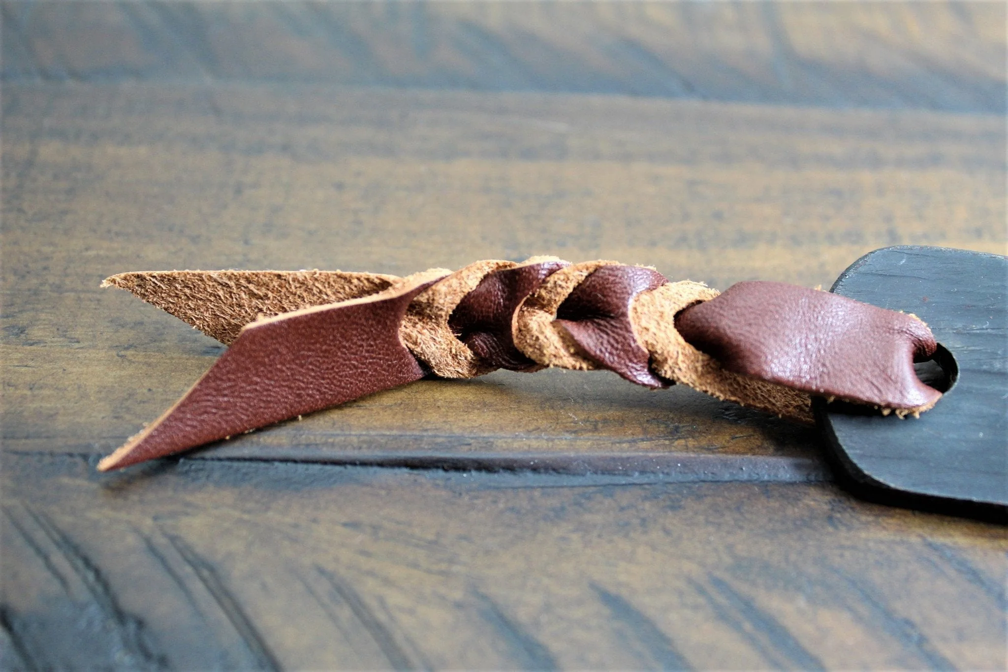 Sakai Takayuki Outdoor Knife 120 mm (4.7") Aoniko Blue Steel #2 with Saya & Leather Strap - Kawasemi - Image 4