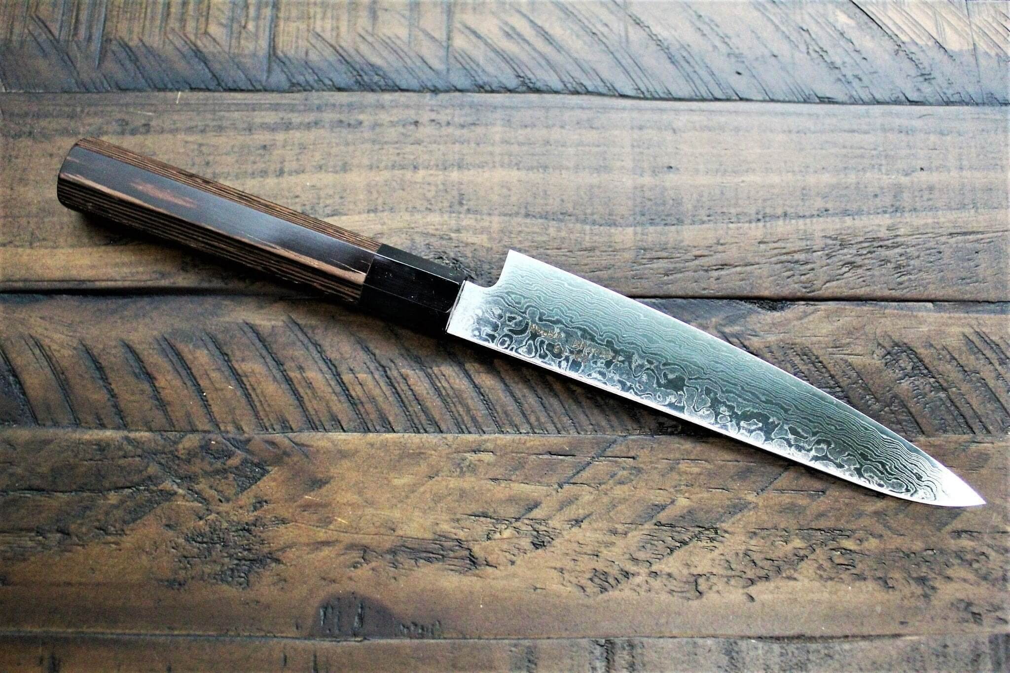 Sakai Takayuki Petty Knife 135 mm (5.3") / 150mm (5.9") Damascus 69 Layer - Ginga - Image 6