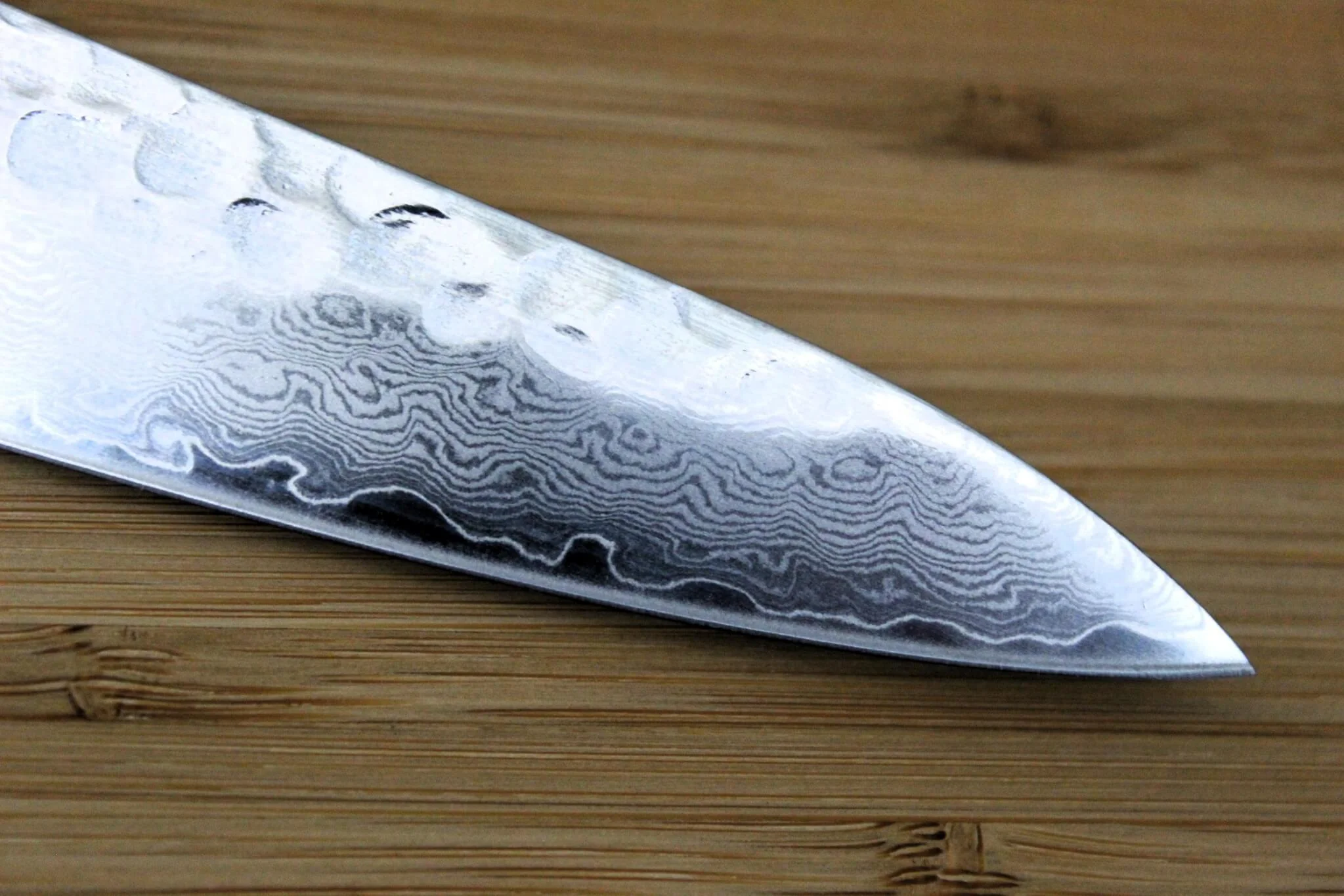 Sakai Takayuki Petty Knife 150mm (5.9") Damascus 33 Layer with Black Lacquered Oak Handle - Image 4