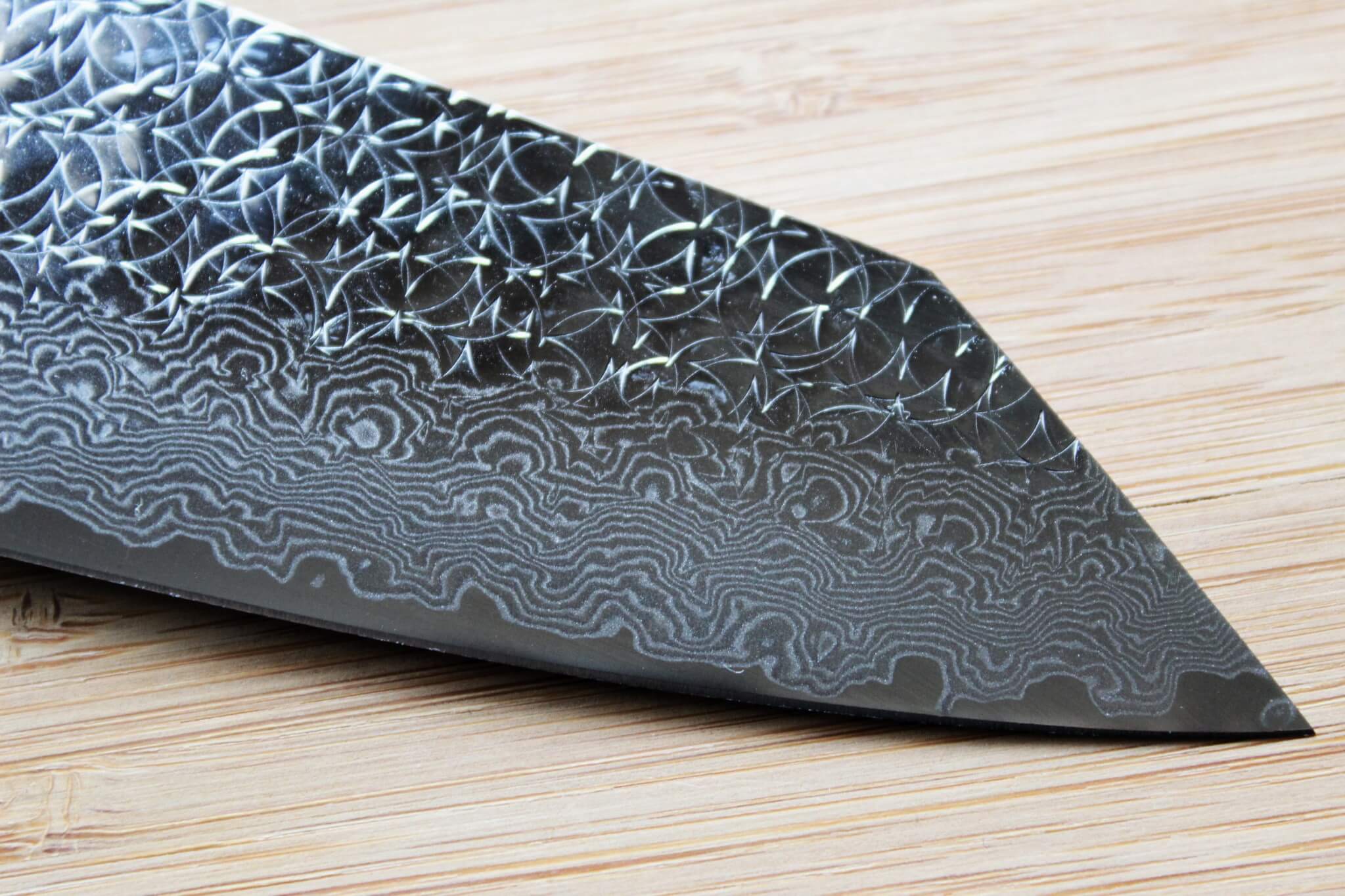 Sakai Takayuki SG2 Kengata Santoku with Rosewood Handle 160mm (6.3") - Image 4