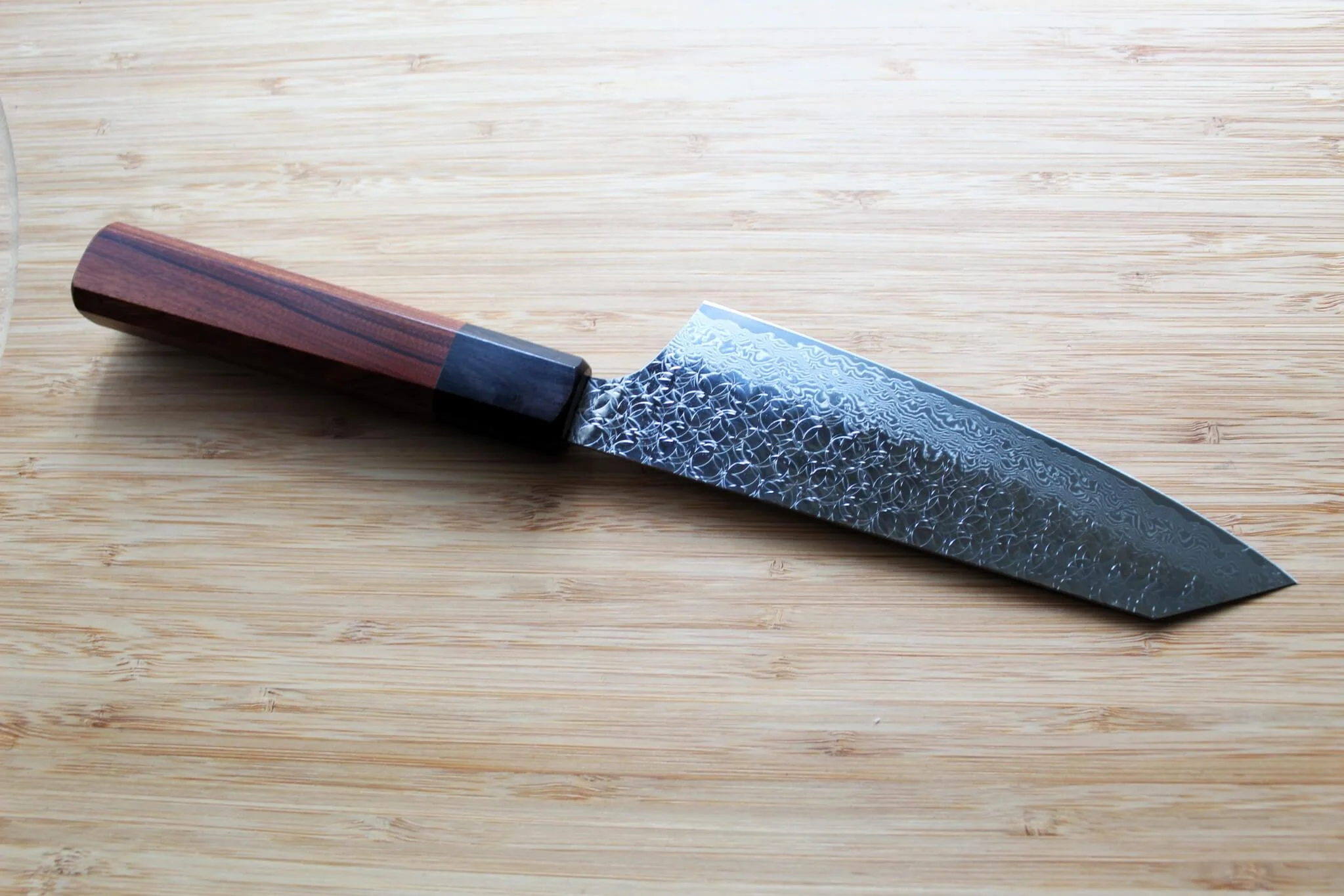 Sakai Takayuki SG2 Kengata Santoku with Rosewood Handle 160mm (6.3") - Image 5