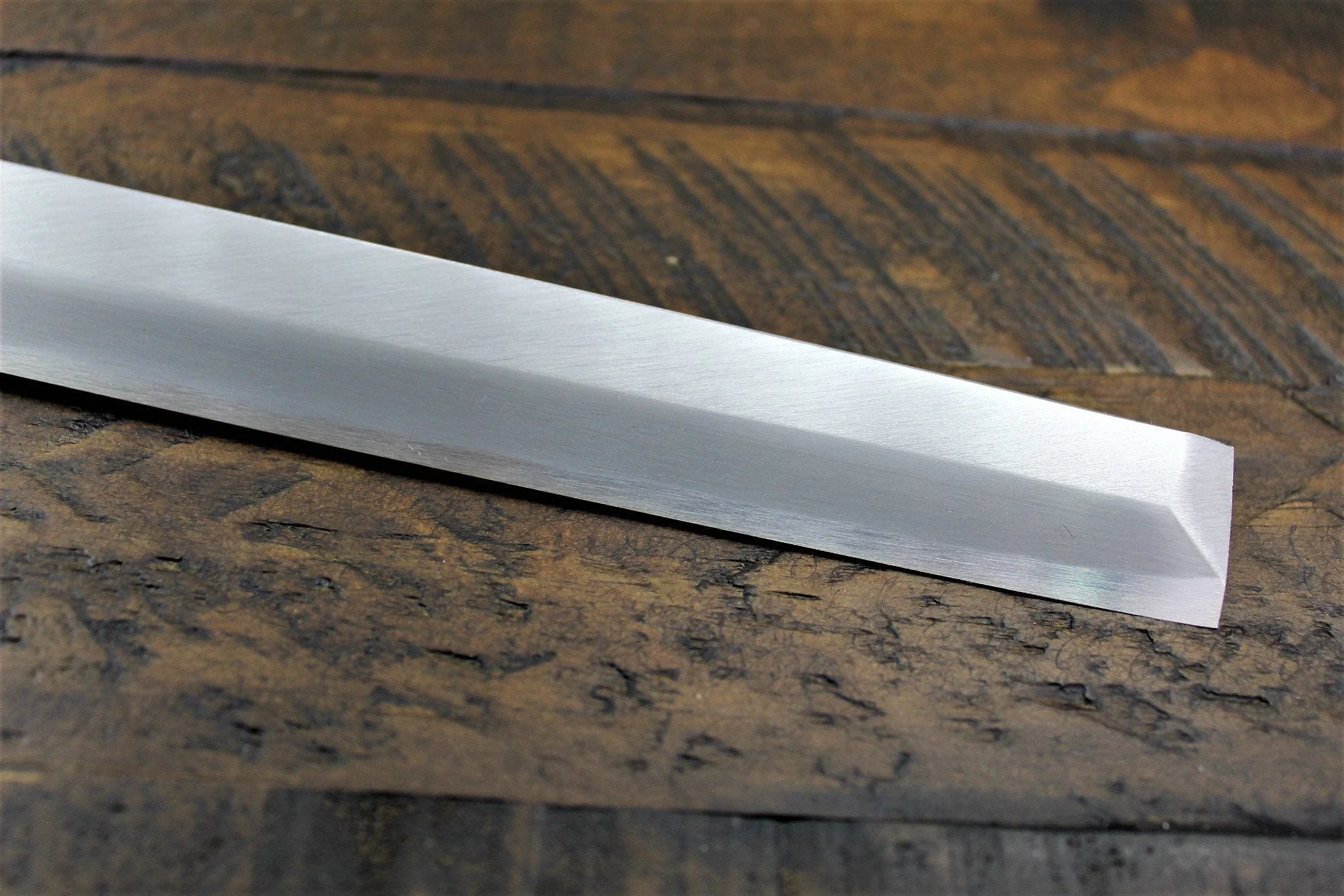 Sakai Takayuki Takohiki Slicer Knife with Buffalo Horn Handle White Steel #2 Kasumi Togi - Image 4