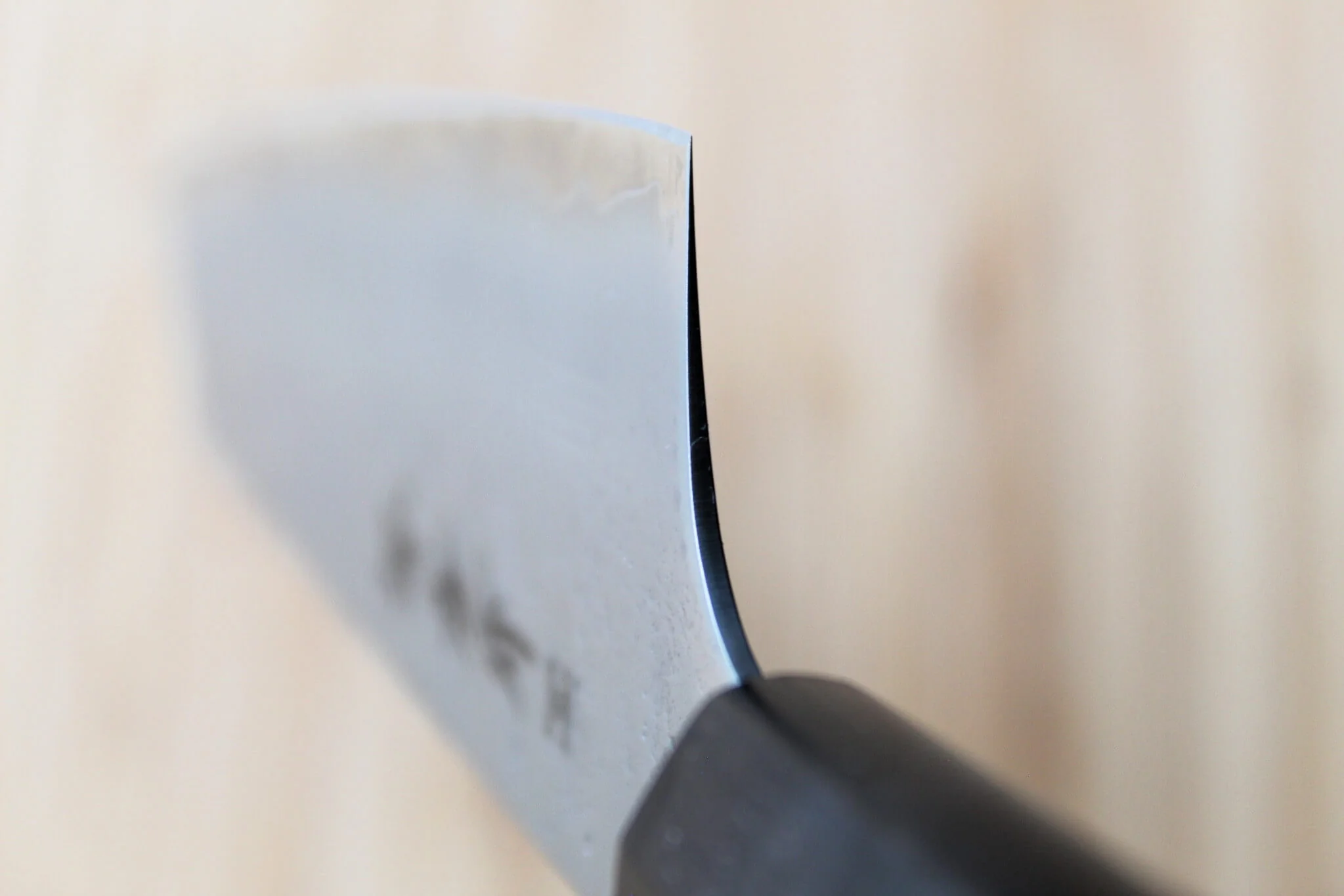 Sakai Takayuki VG10 Nashiji 190mm Kengata Gyuto - Premium Ebony Handle - Image 10