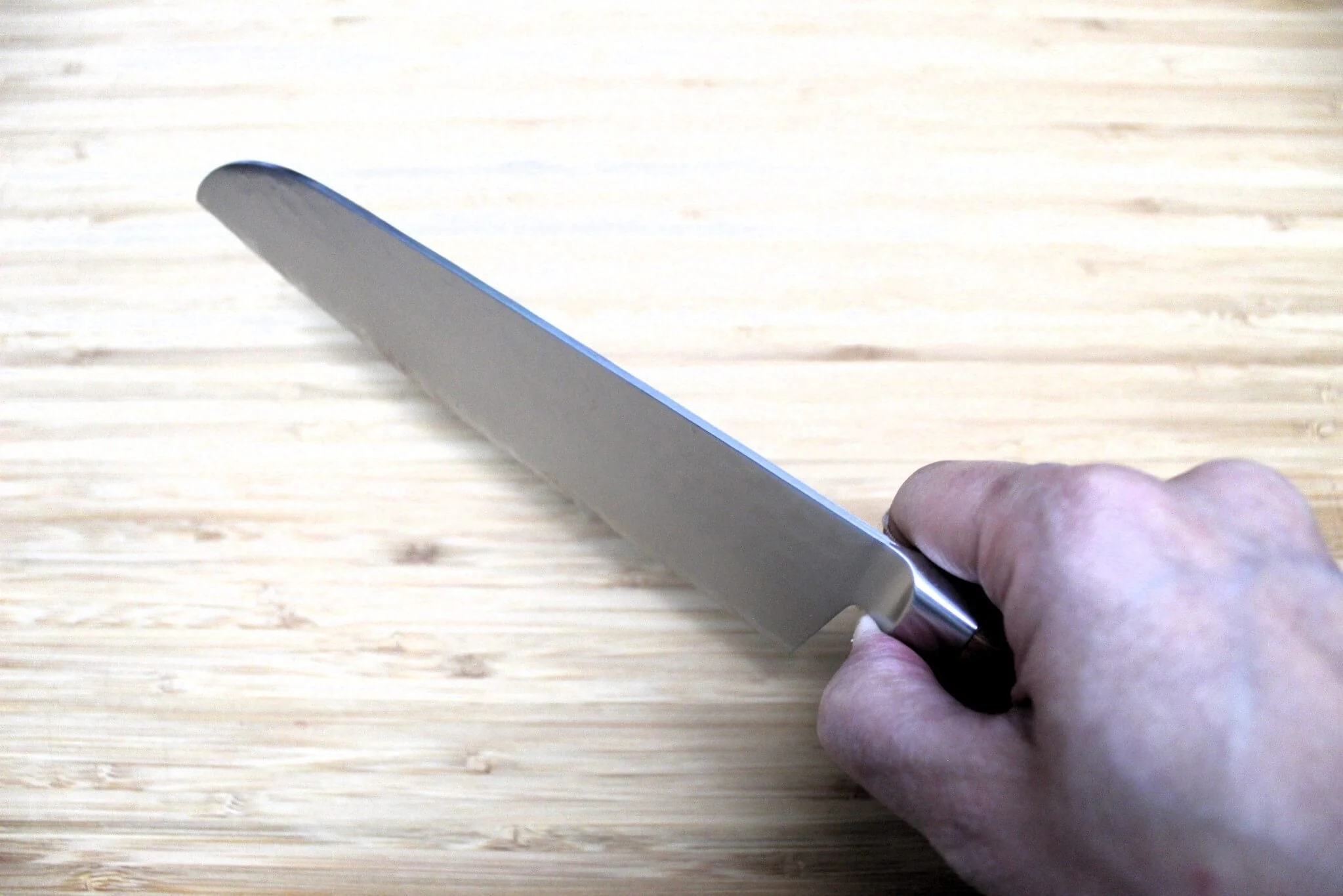 Sakai Takayuki Santoku Knife 170mm (6.7") VG-5 with Wood Handle - Image 9