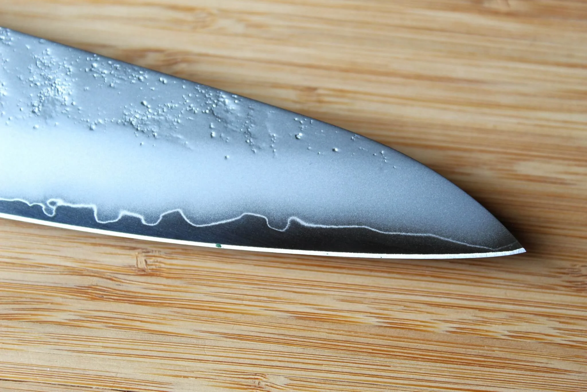 Sakai Takayuki VG10 Nashiji 210mm Gyuto - Premium Ebony Handle - Image 4