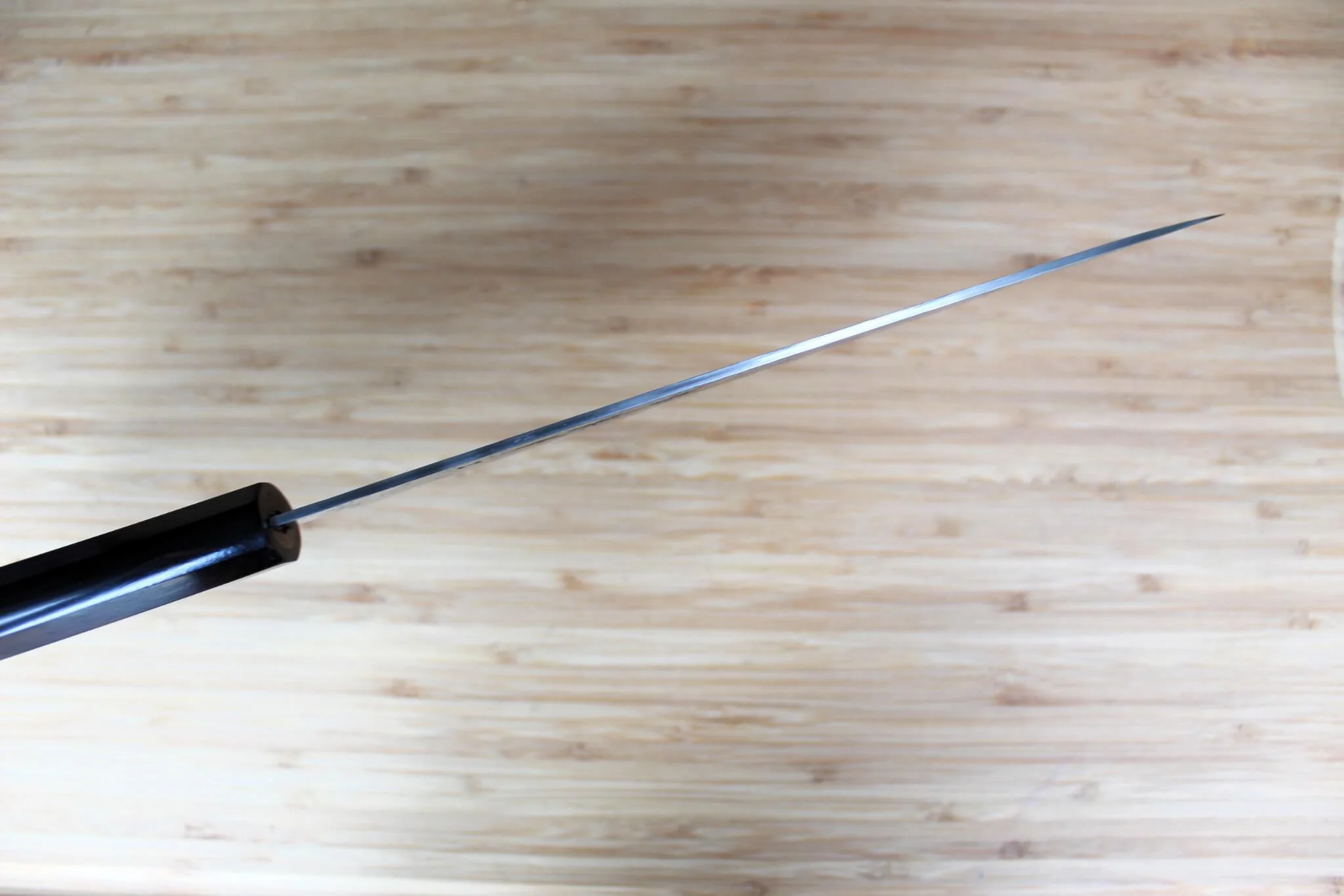 Sakai Takayuki VG10 Nashiji 210mm Gyuto - Premium Ebony Handle - Image 9