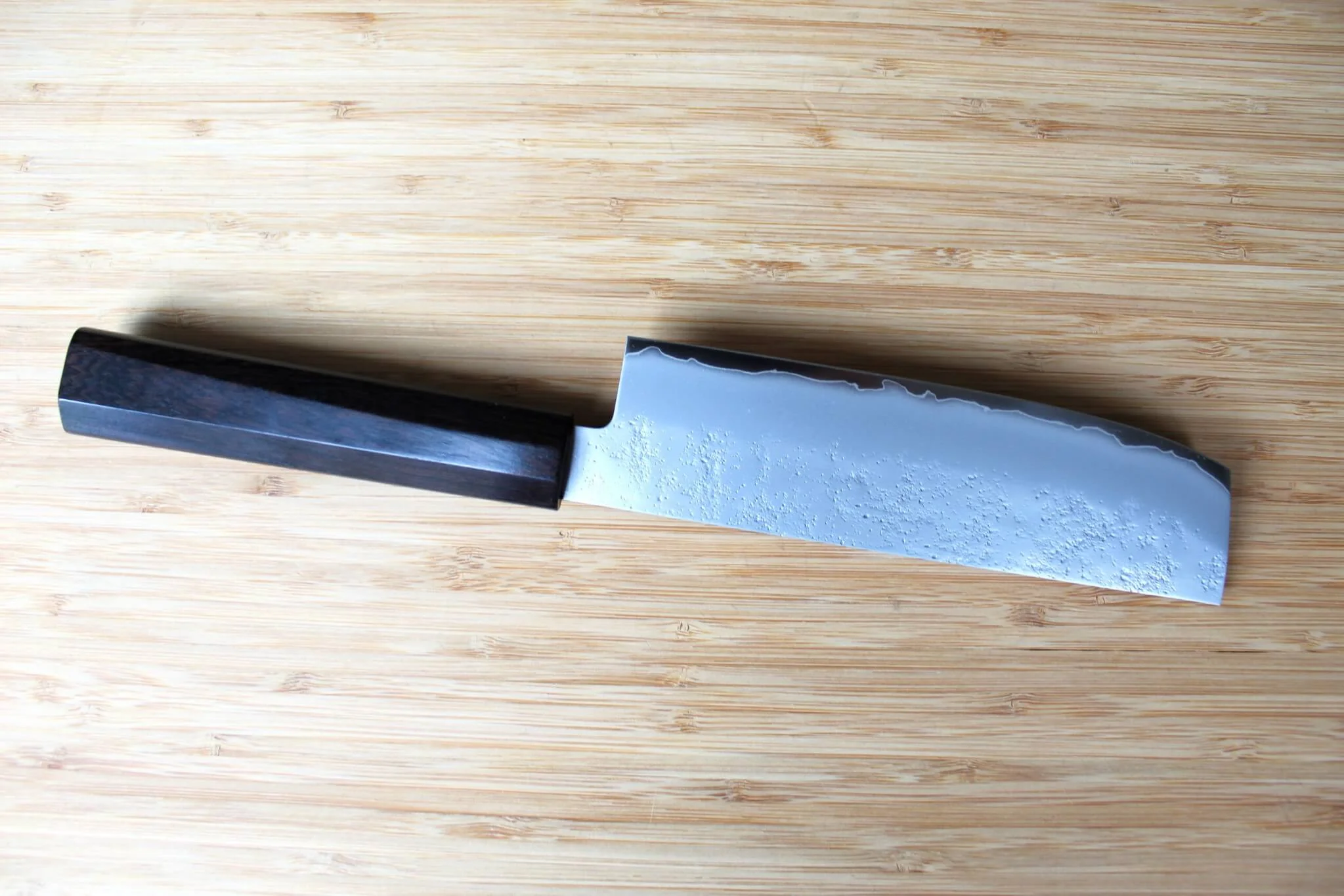 Sakai Takayuki VG10 Nashiji Nakiri with Ebony Handle 160mm (6.3") - Image 5