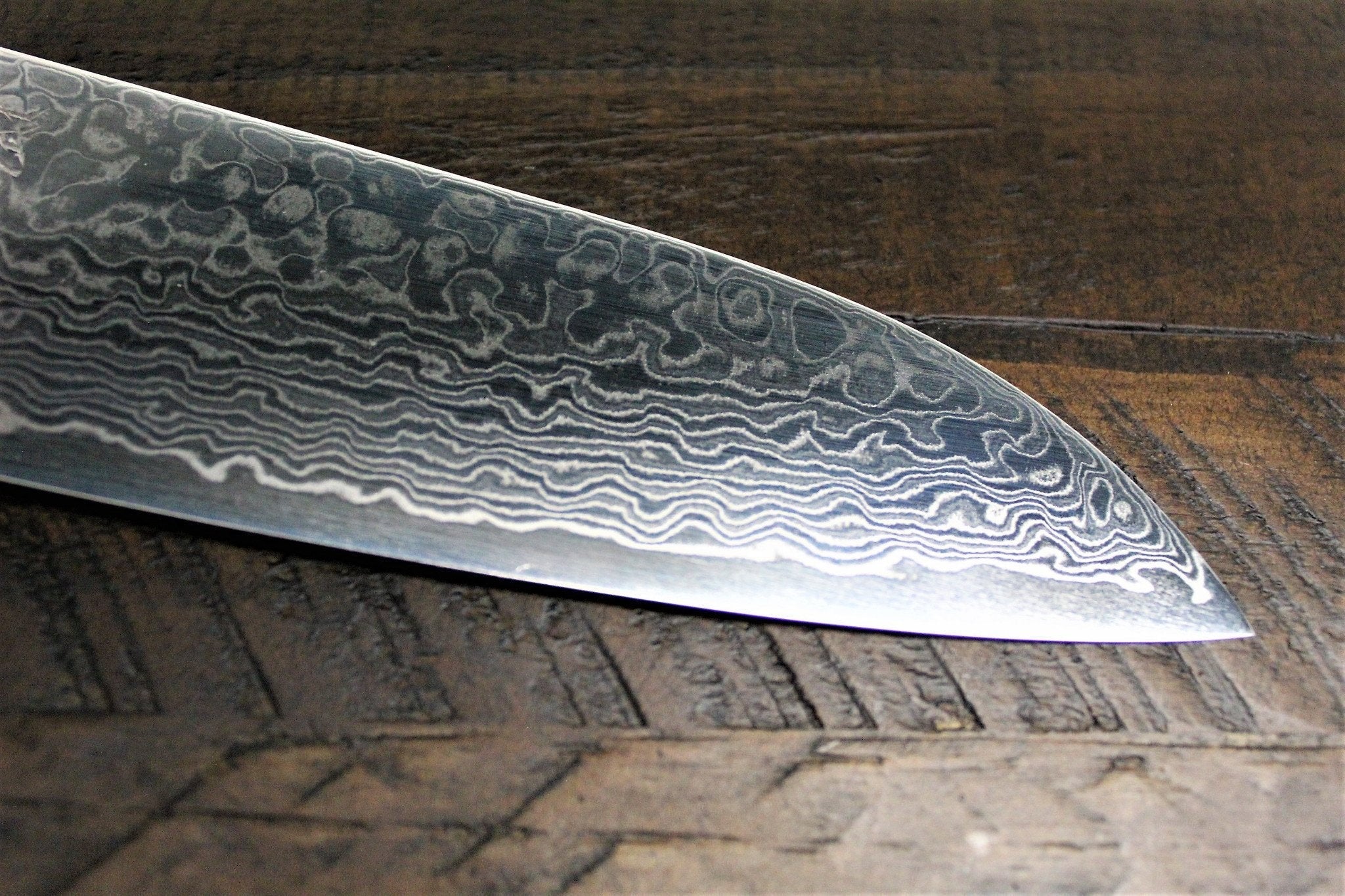 Sakai Takayuki Santoku Knife 180mm (7.1") Damascus 69 Layer - Ginga - Image 4