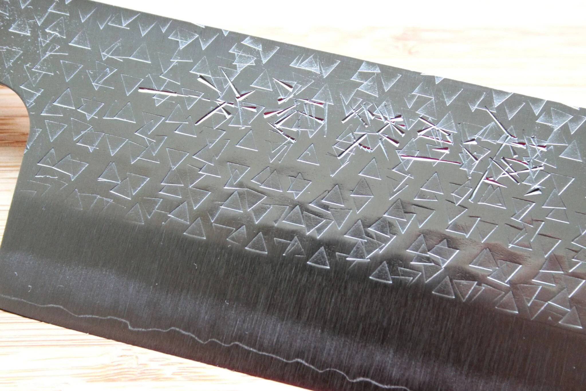 Sawakazuma Fubuki SRS13 Nakiri Knife 165 mm / 6.5" Oak Handle - Image 3