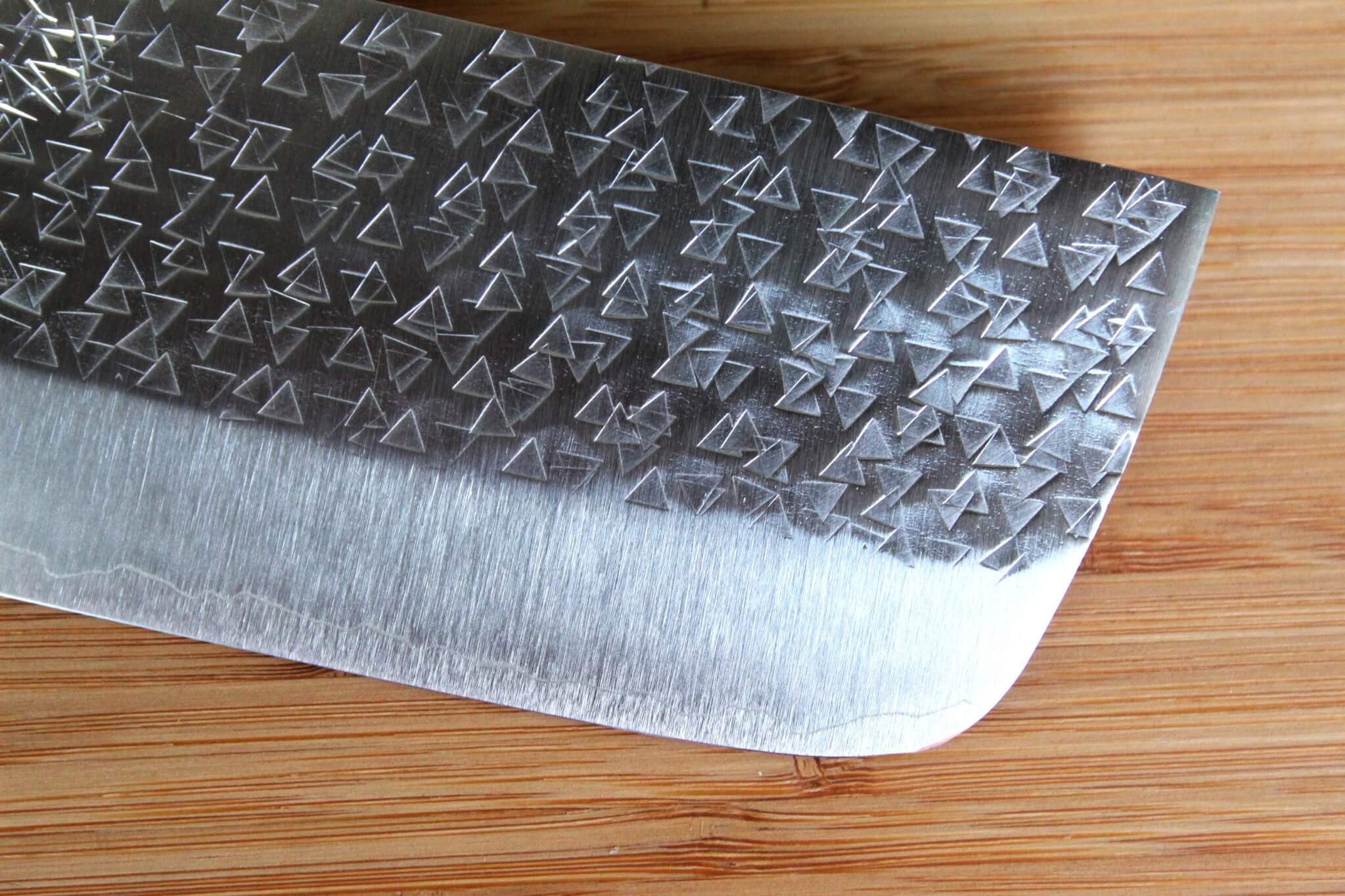 Sawakazuma Fubuki SRS13 Nakiri Knife 165 mm / 6.5" Oak Handle - Image 4
