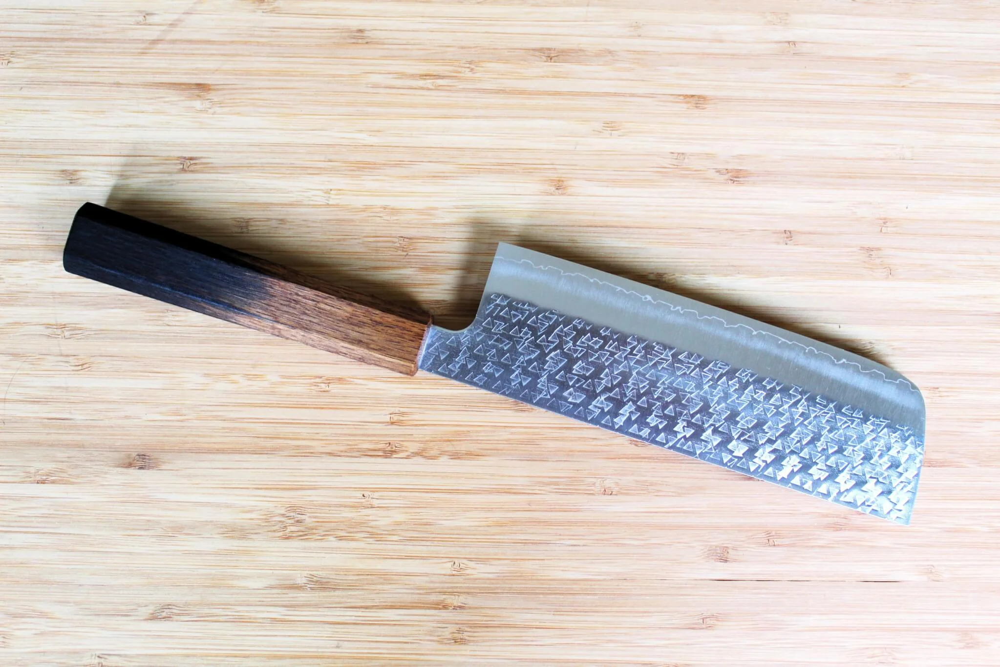Sawakazuma Fubuki SRS13 Nakiri Knife 165 mm / 6.5" Oak Handle - Image 5