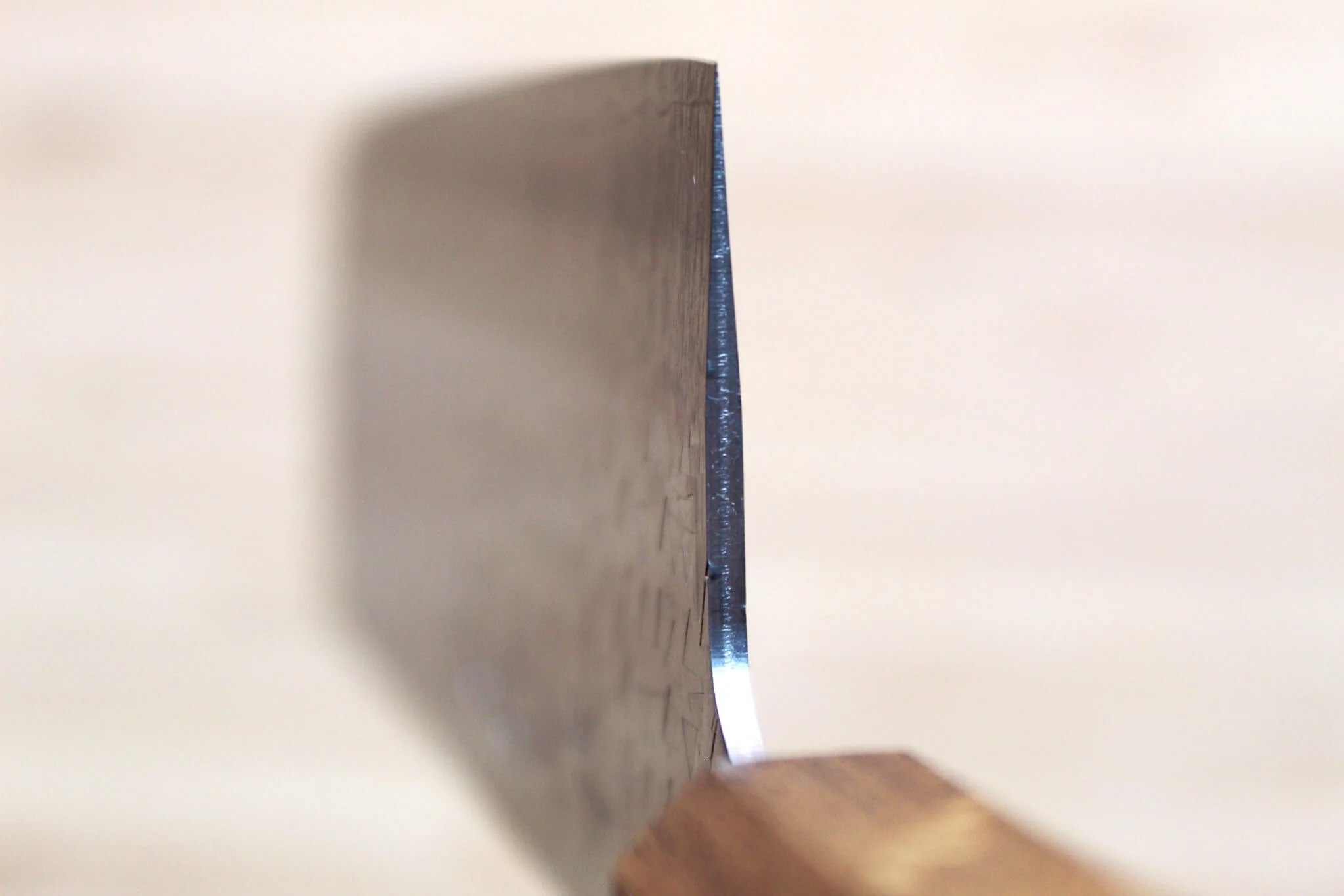 Sawakazuma Fubuki SRS13 Nakiri Knife 165 mm / 6.5" Oak Handle - Image 7