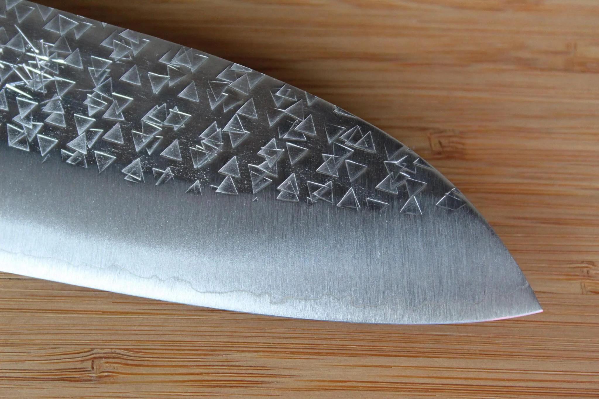 Sawakazuma Fubuki SRS13 Santoku Knife 170 mm / 6.7" Oak Handle - Image 4