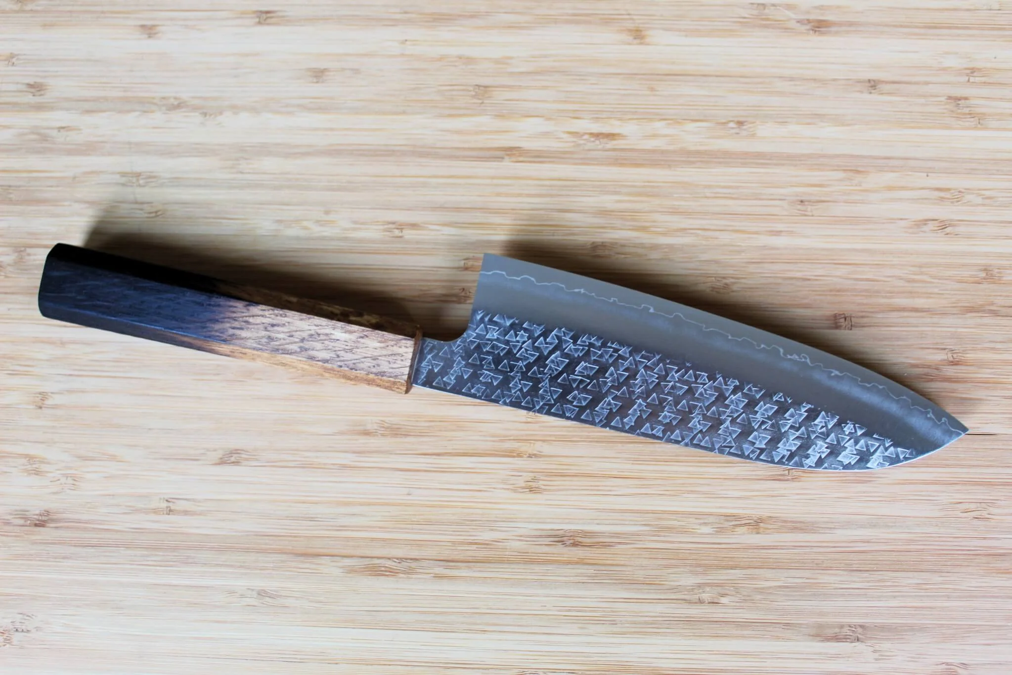 Sawakazuma Fubuki SRS13 Santoku Knife 170 mm / 6.7" Oak Handle - Image 5