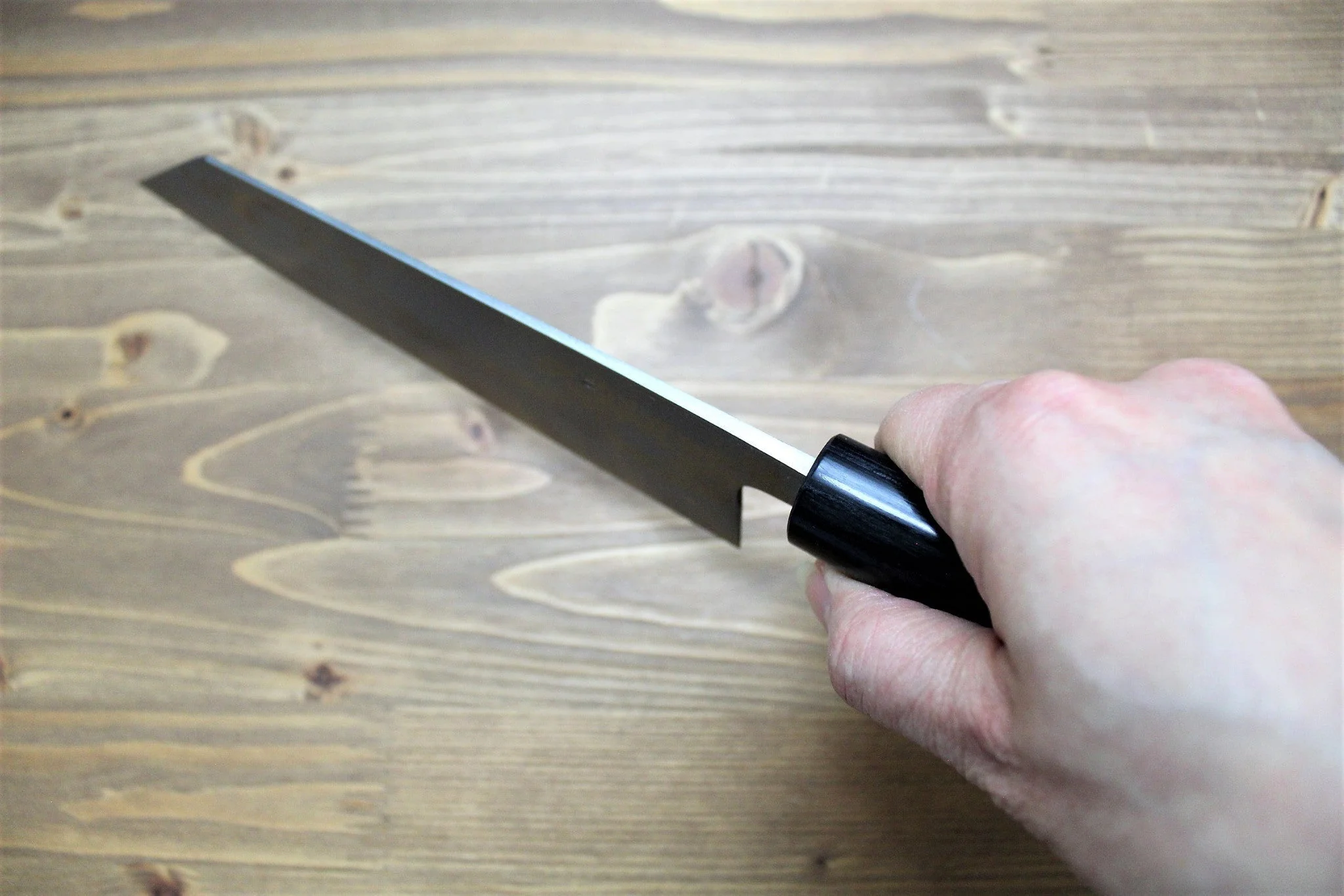 Sawakazuma Ginryu Damascus Aoniko Kengata Bunka 170 mm / 6.7" Rosewood Handle - Image 10