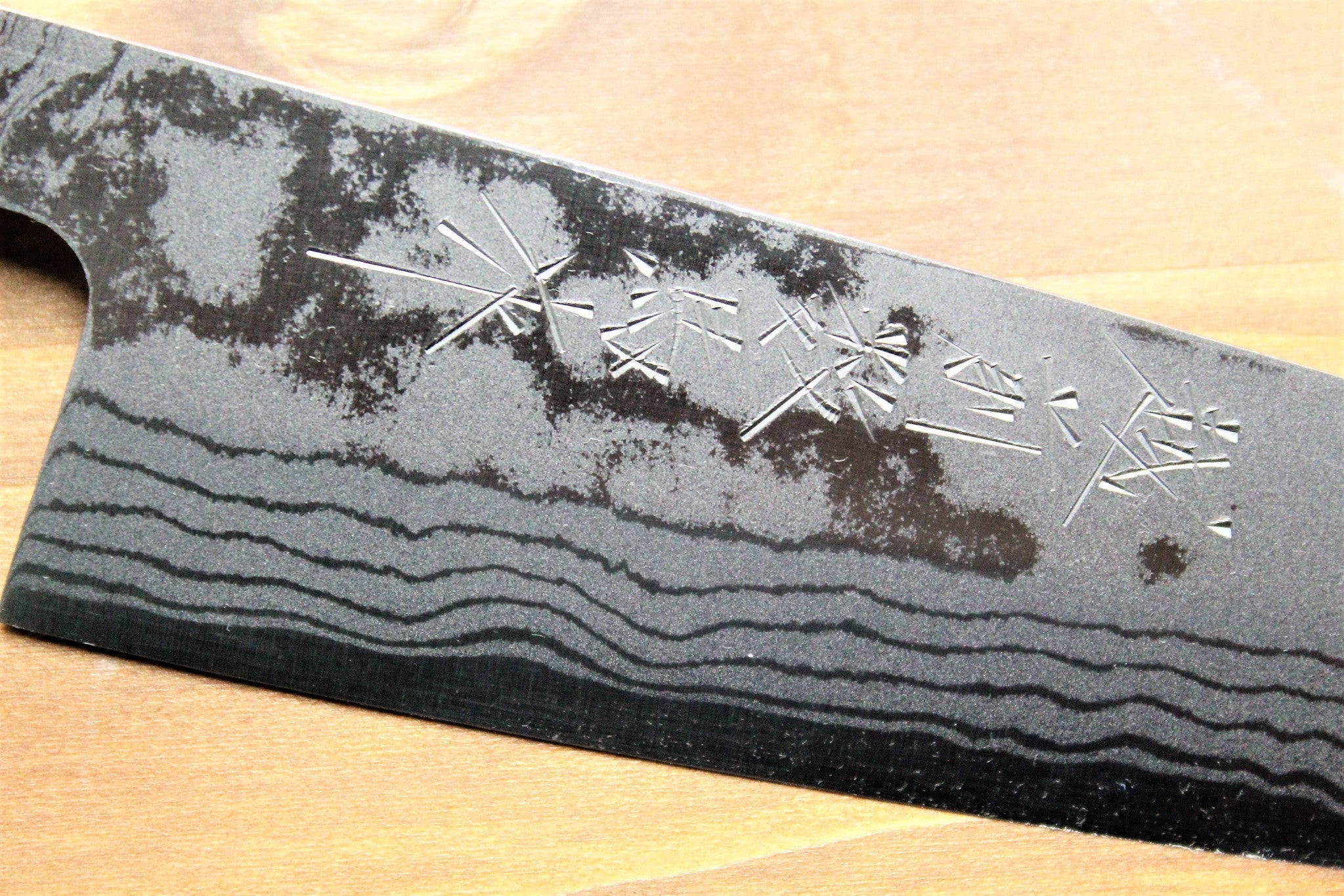 Sawakazuma Ginryu Damascus Aoniko Kengata Bunka 170 mm / 6.7" Rosewood Handle - Image 3