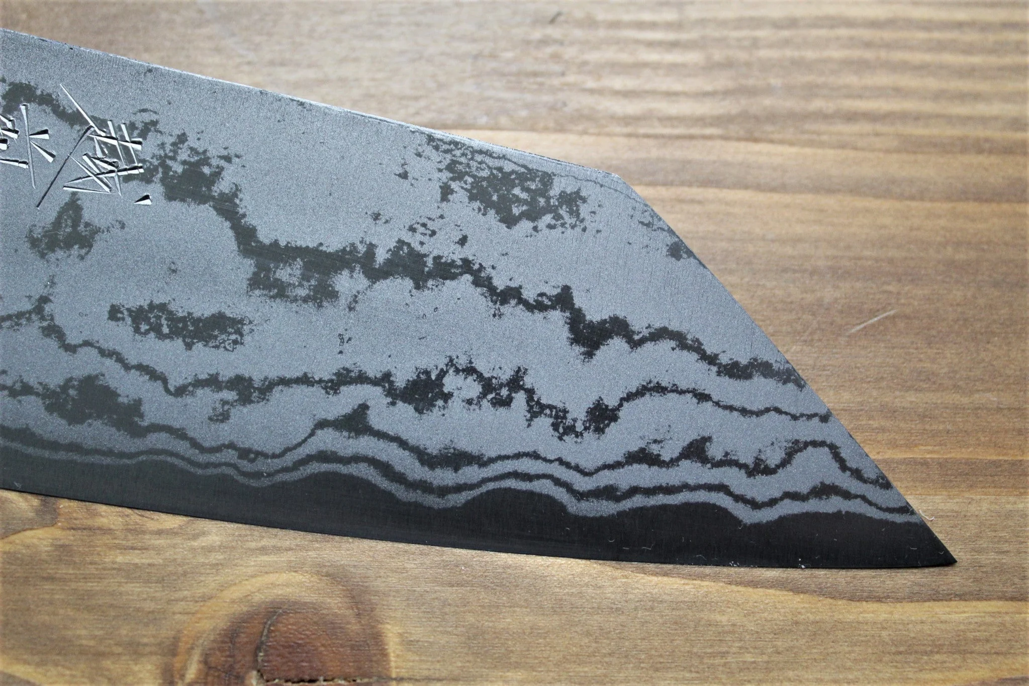 Sawakazuma Ginryu Damascus Aoniko Kengata Bunka 170 mm / 6.7" Rosewood Handle - Image 4