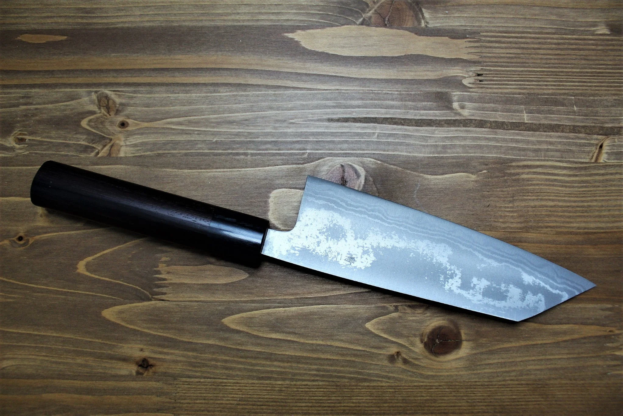 Sawakazuma Ginryu Damascus Aoniko Kengata Bunka 170 mm / 6.7" Rosewood Handle - Image 5