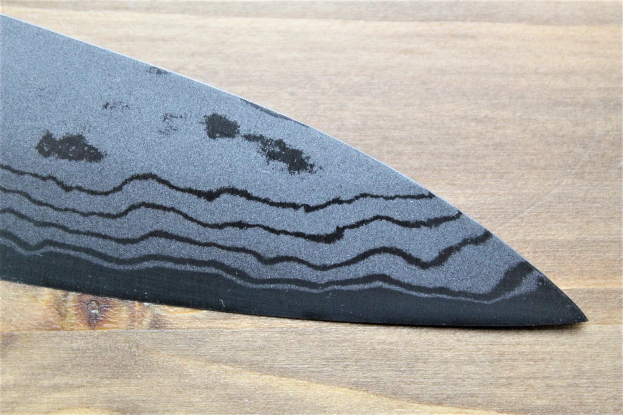 Sawakazuma Ginryu Damascus Aoniko Petty 135 mm / 5.3" Ebony handle - Image 3