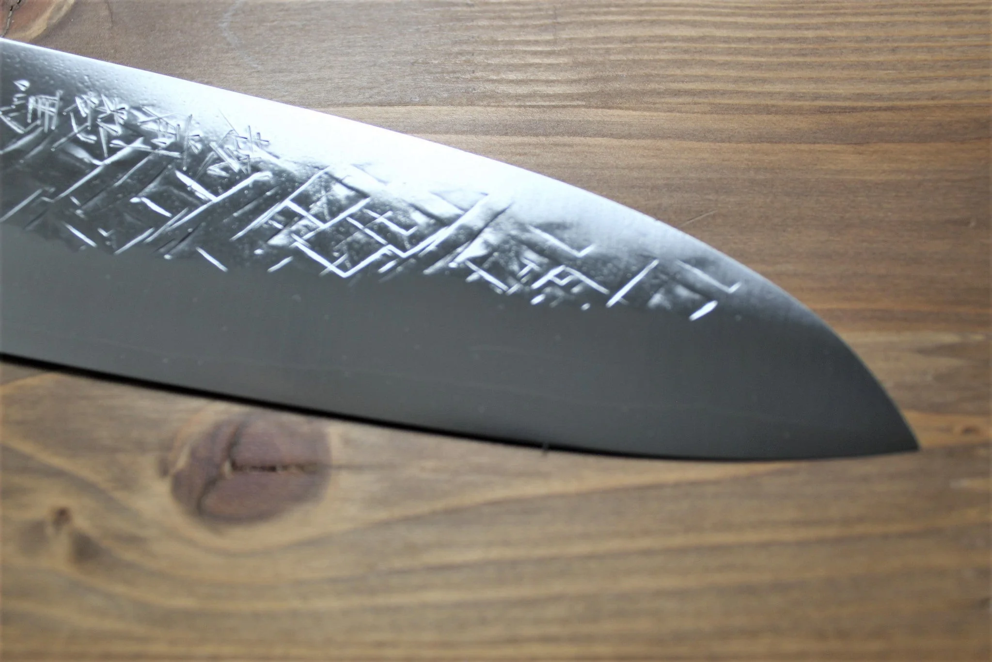 Sawakazuma Ginsho SRS13 Santoku 180 mm Desert Ironwood Handle - Image 4